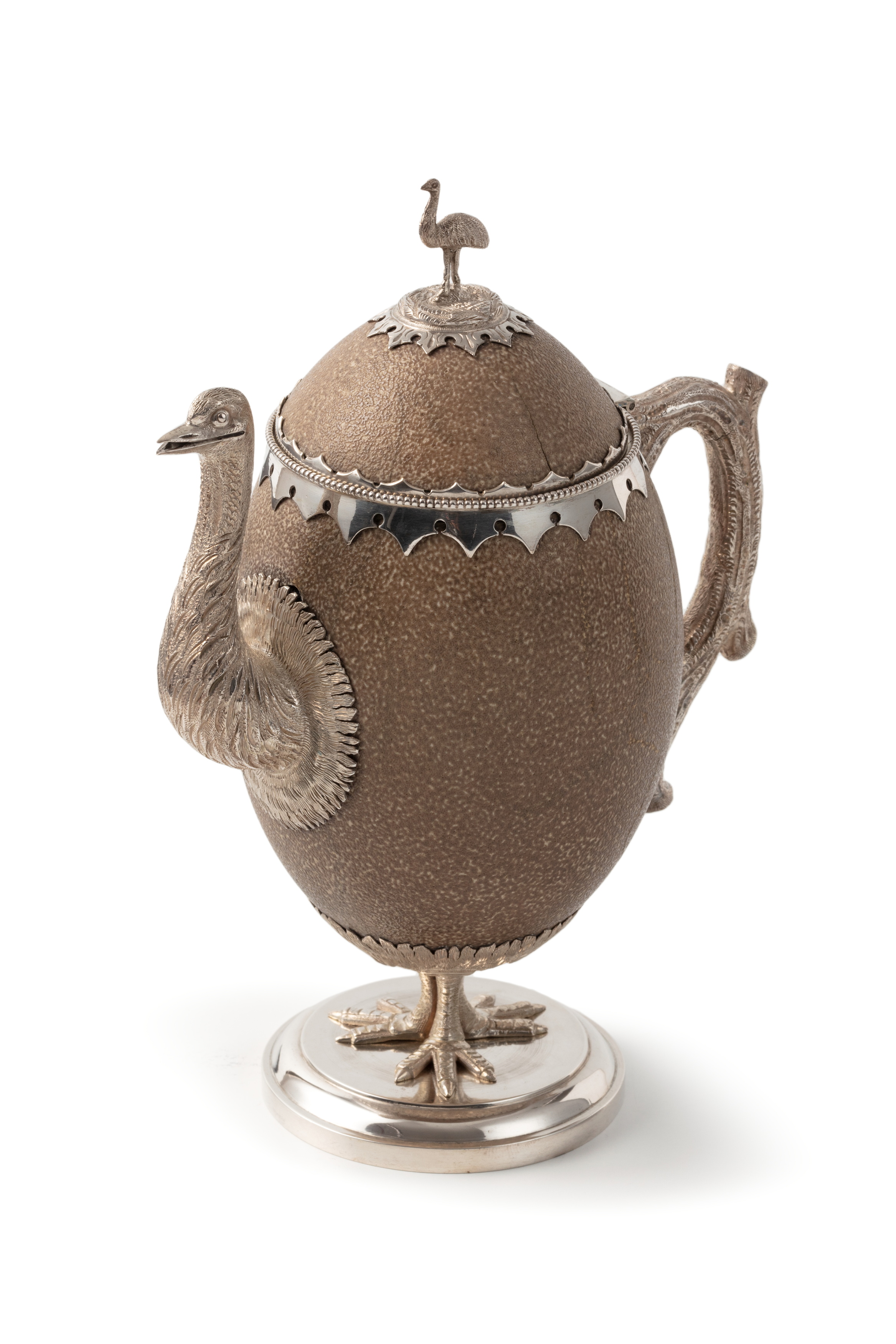 Emu egg teapot by Evan Jones
