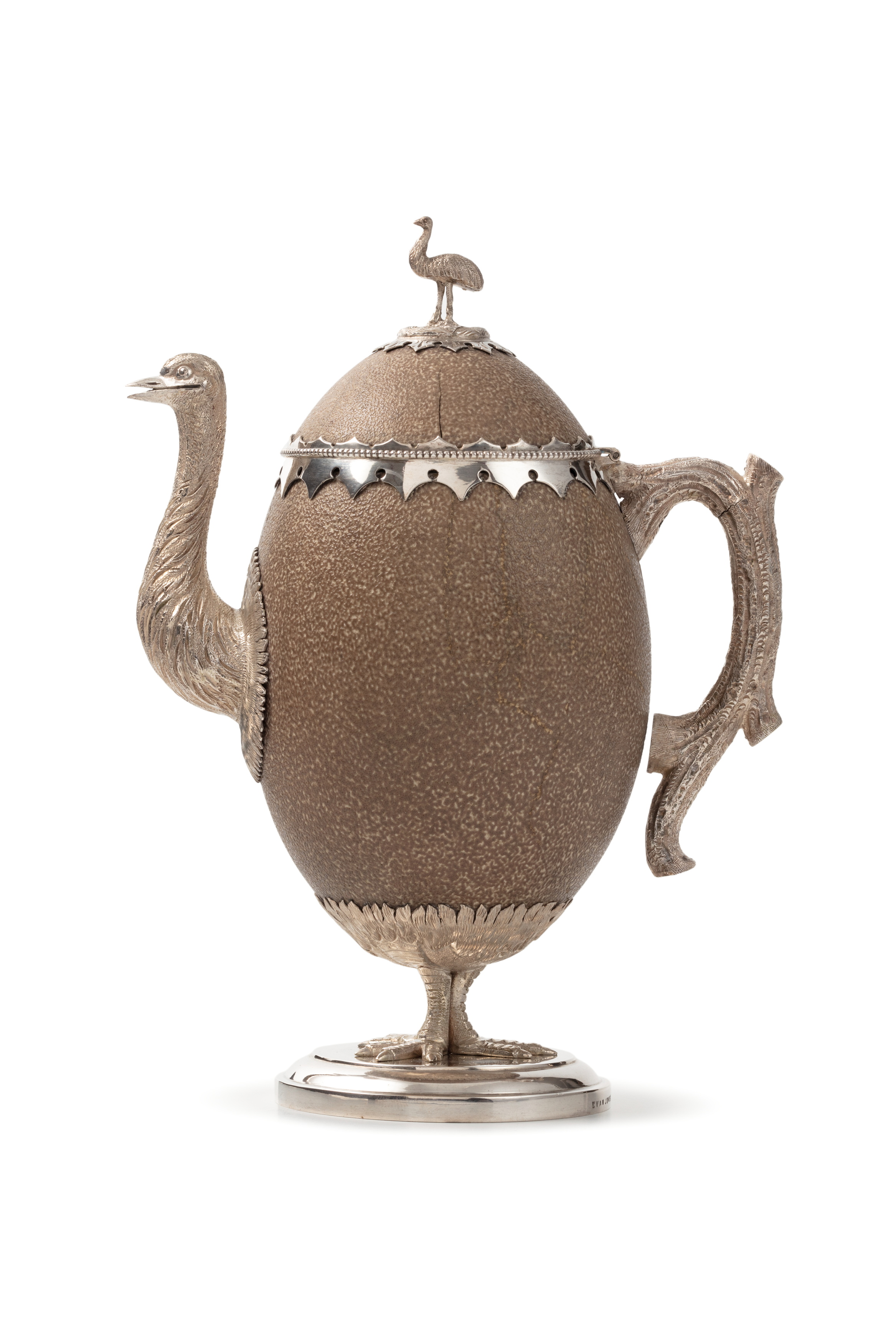 Emu egg teapot by Evan Jones