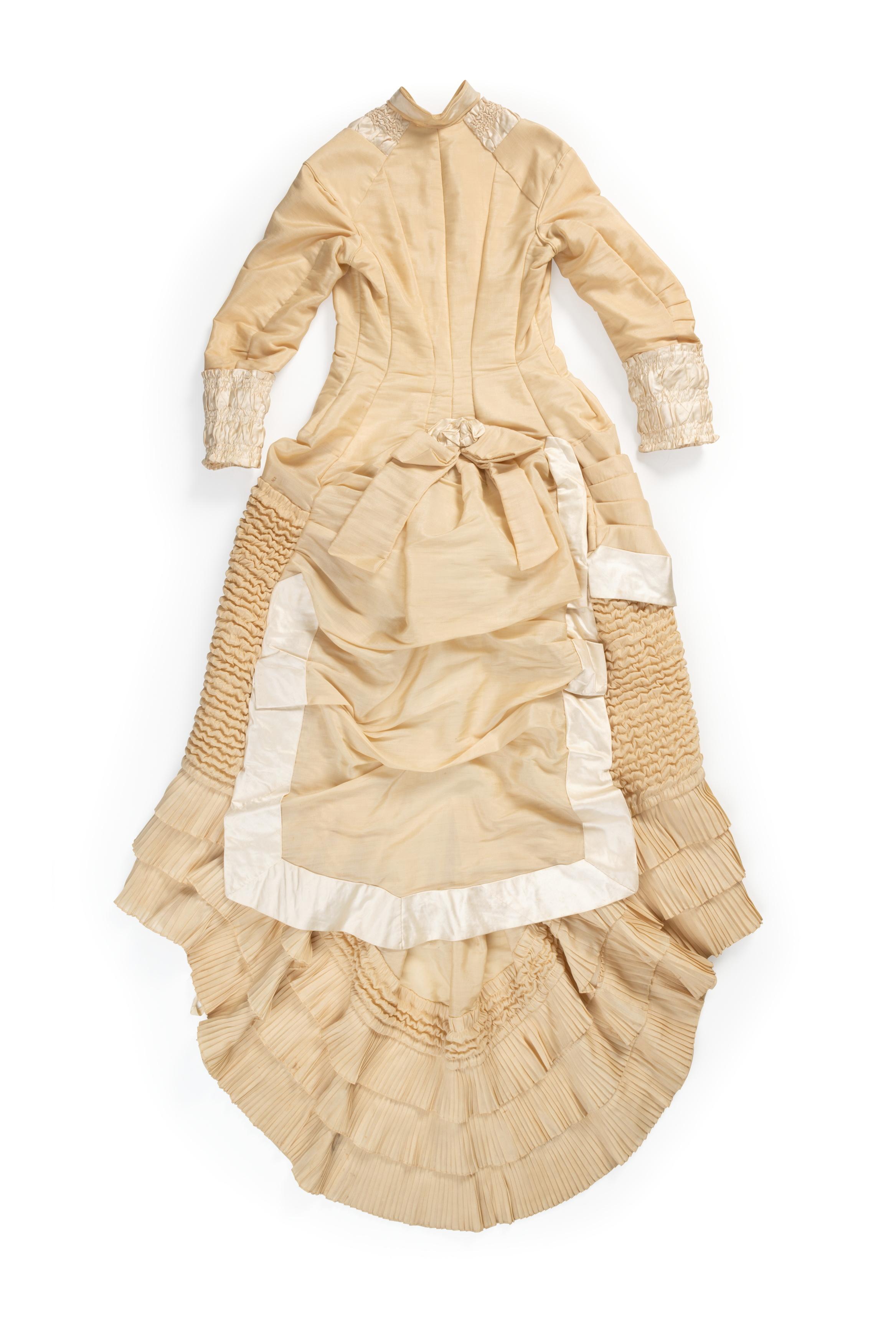 Powerhouse Collection - Wedding dress worn by Hannah Palser Prior, 1882 Powerhouse Collection - Wedding dress worn by Hannah Palser Prior, 1882