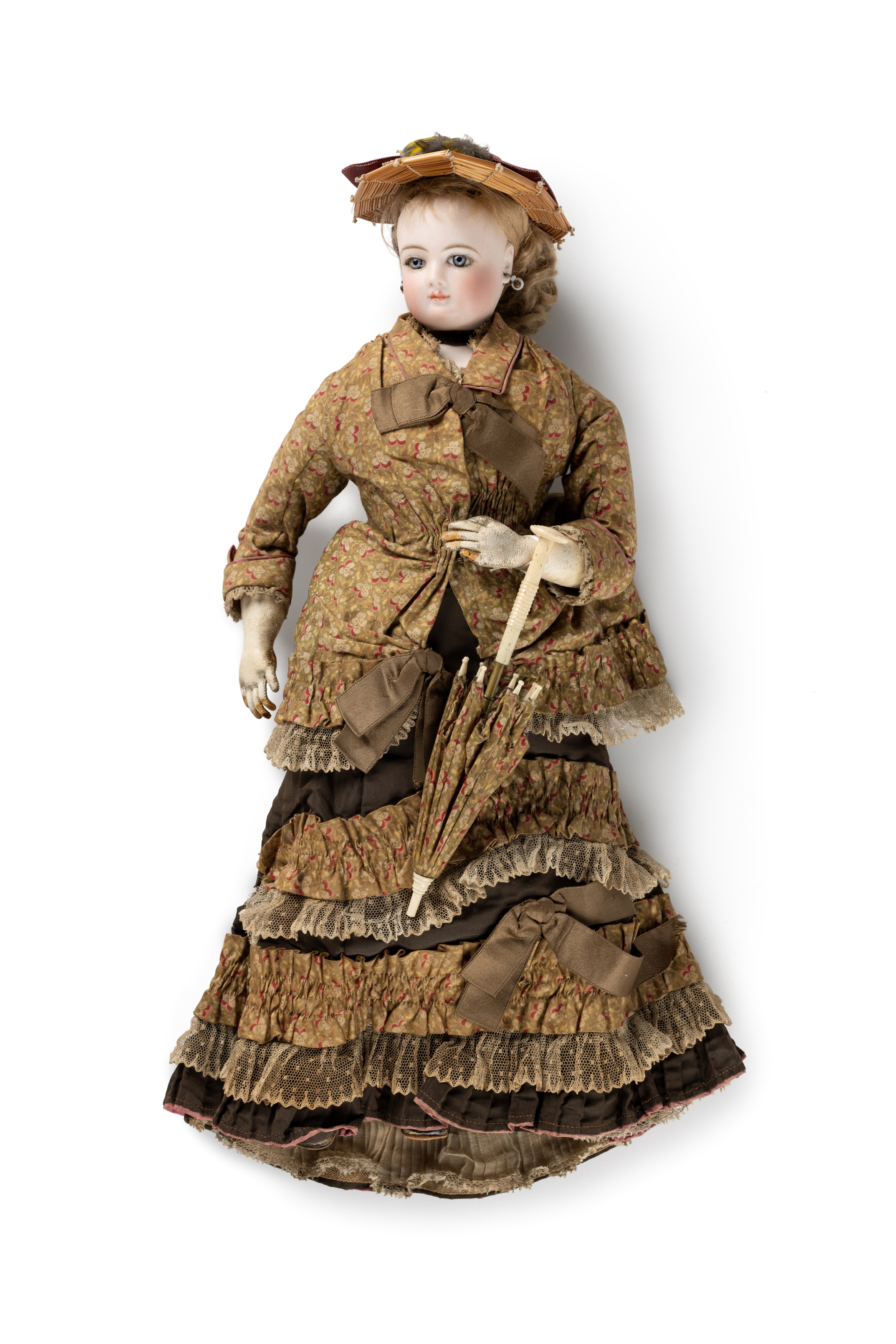 Bisque fashion doll and accessories by Edouard Chauviere