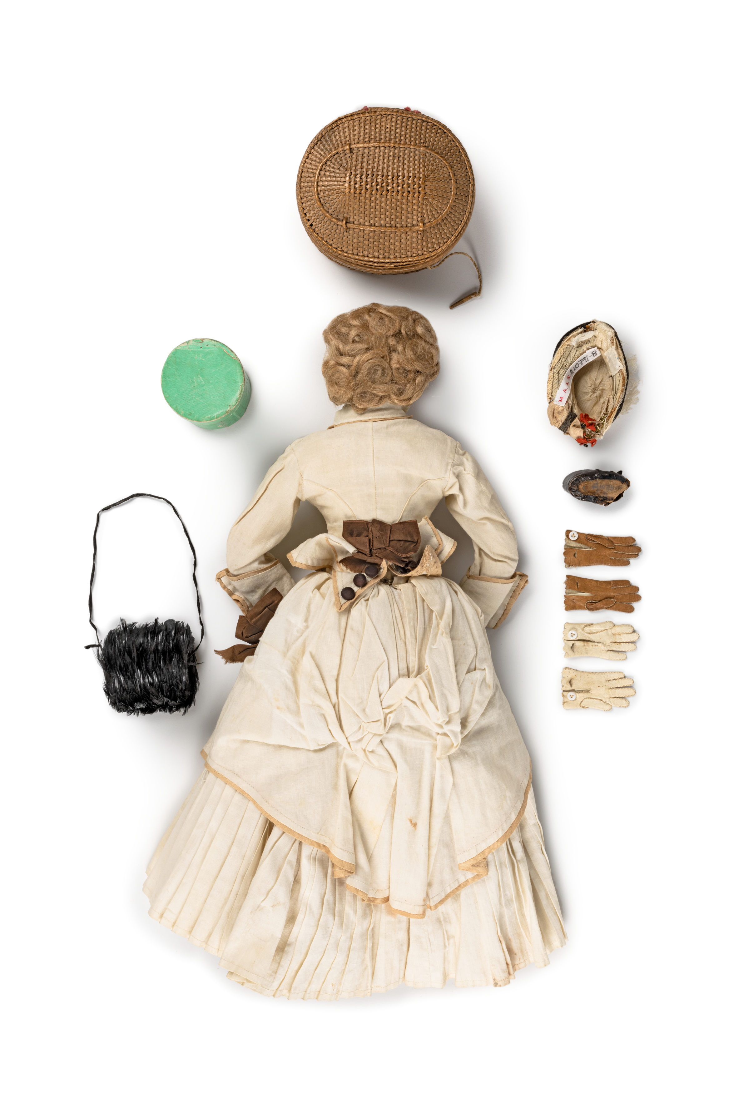 Bisque fashion doll with accessories
