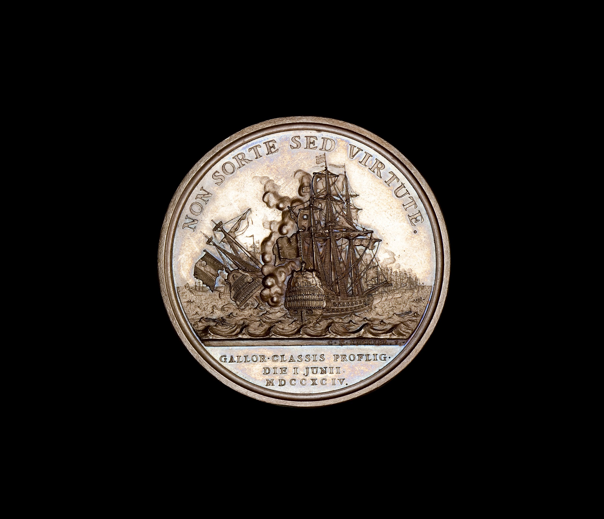 Medal commemorating Admiral Richard Howe and the Battle of the Glorious First of June 1794