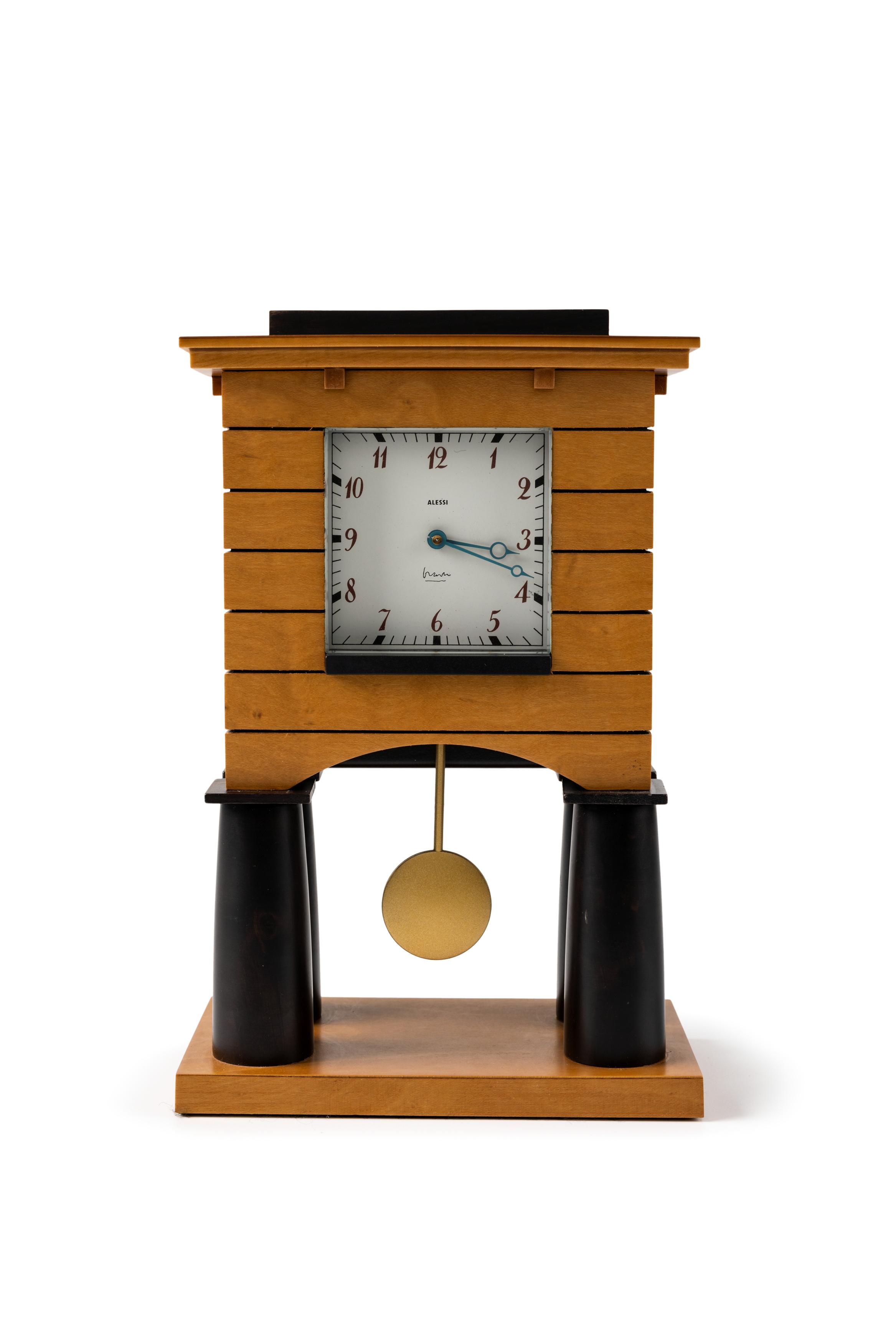 Powerhouse Collection - Mantel clock by Michael Graves for Alessi