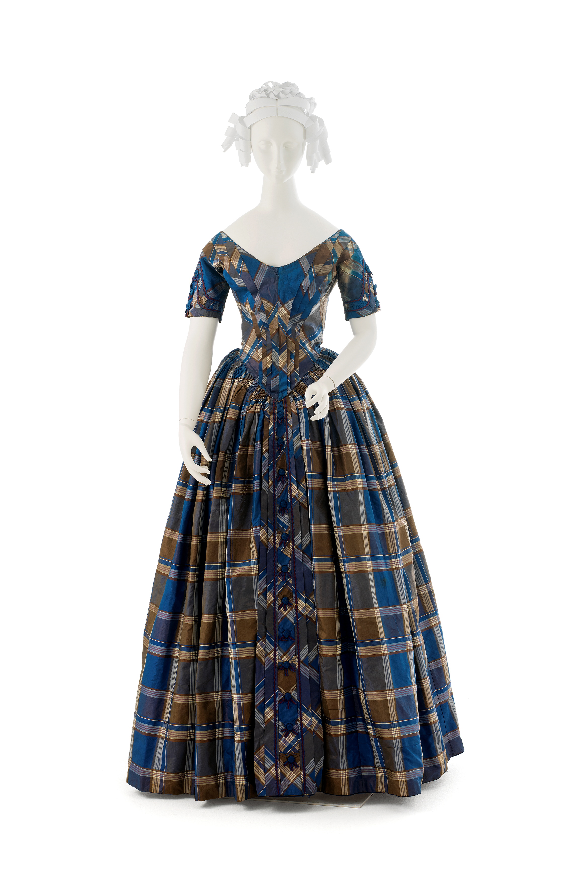 sachin and babi light blue dress Sewing Pattern for Womens Historical 1840s Dress - Size 6 8 10 12 14 or 14  16 18 20 22 Floor Length - UNCUT F/F - Mccalls 7988 M7988