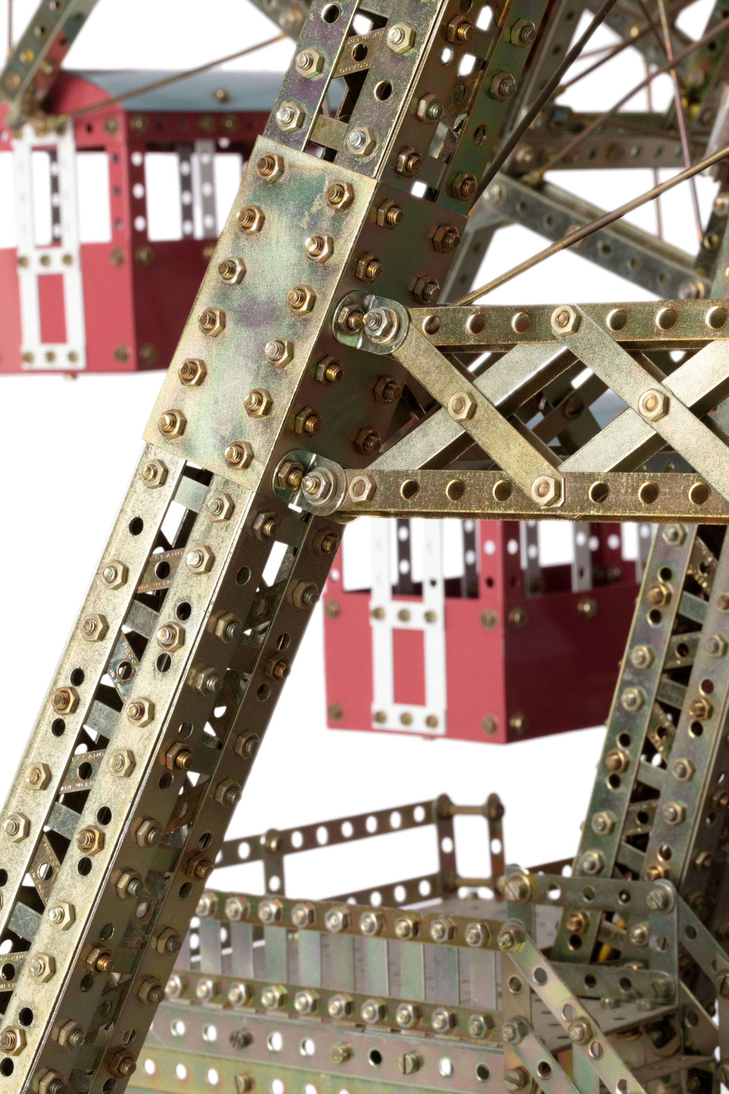 Large Meccano model of ferris wheel in Vienna