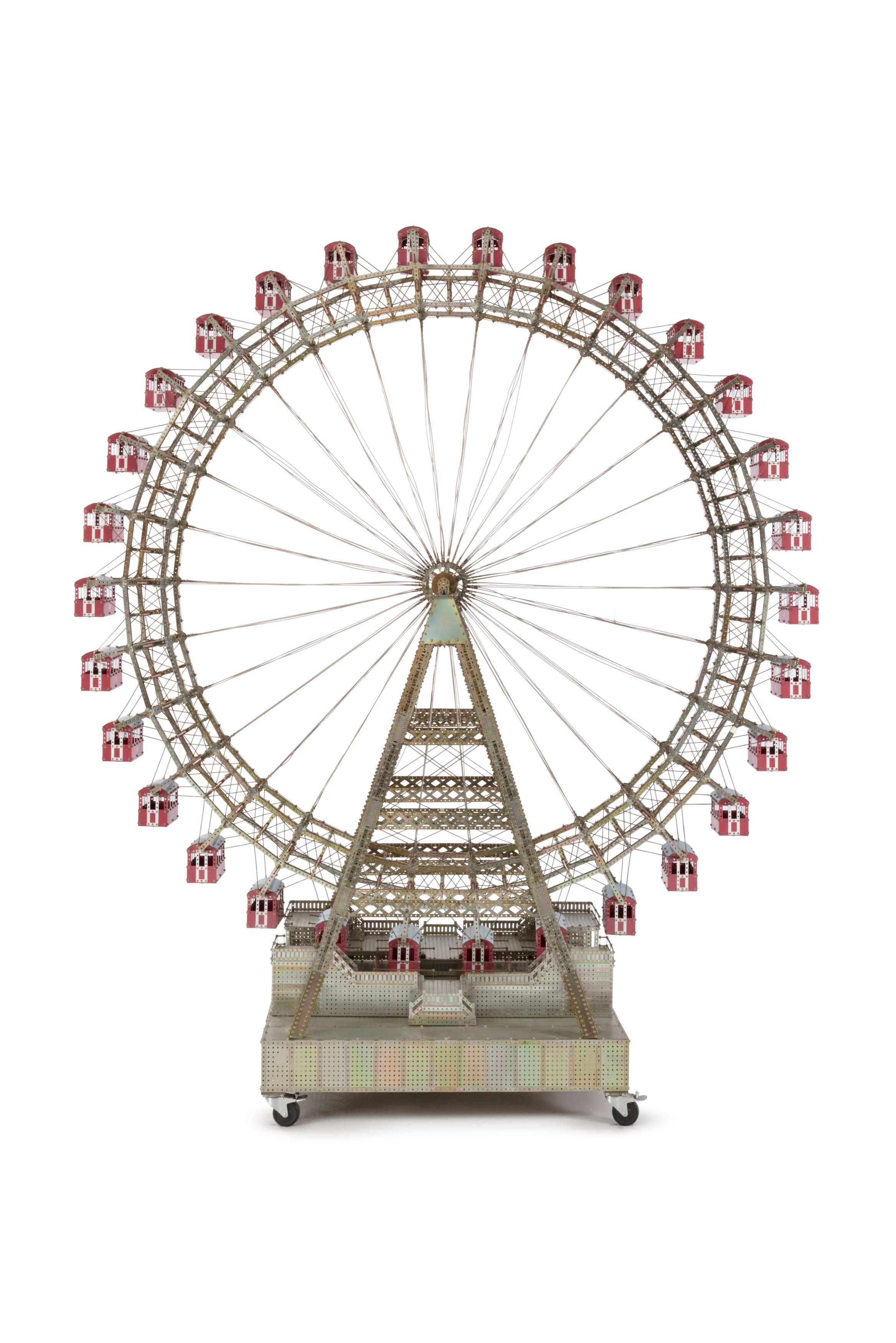 Large Meccano model of ferris wheel in Vienna