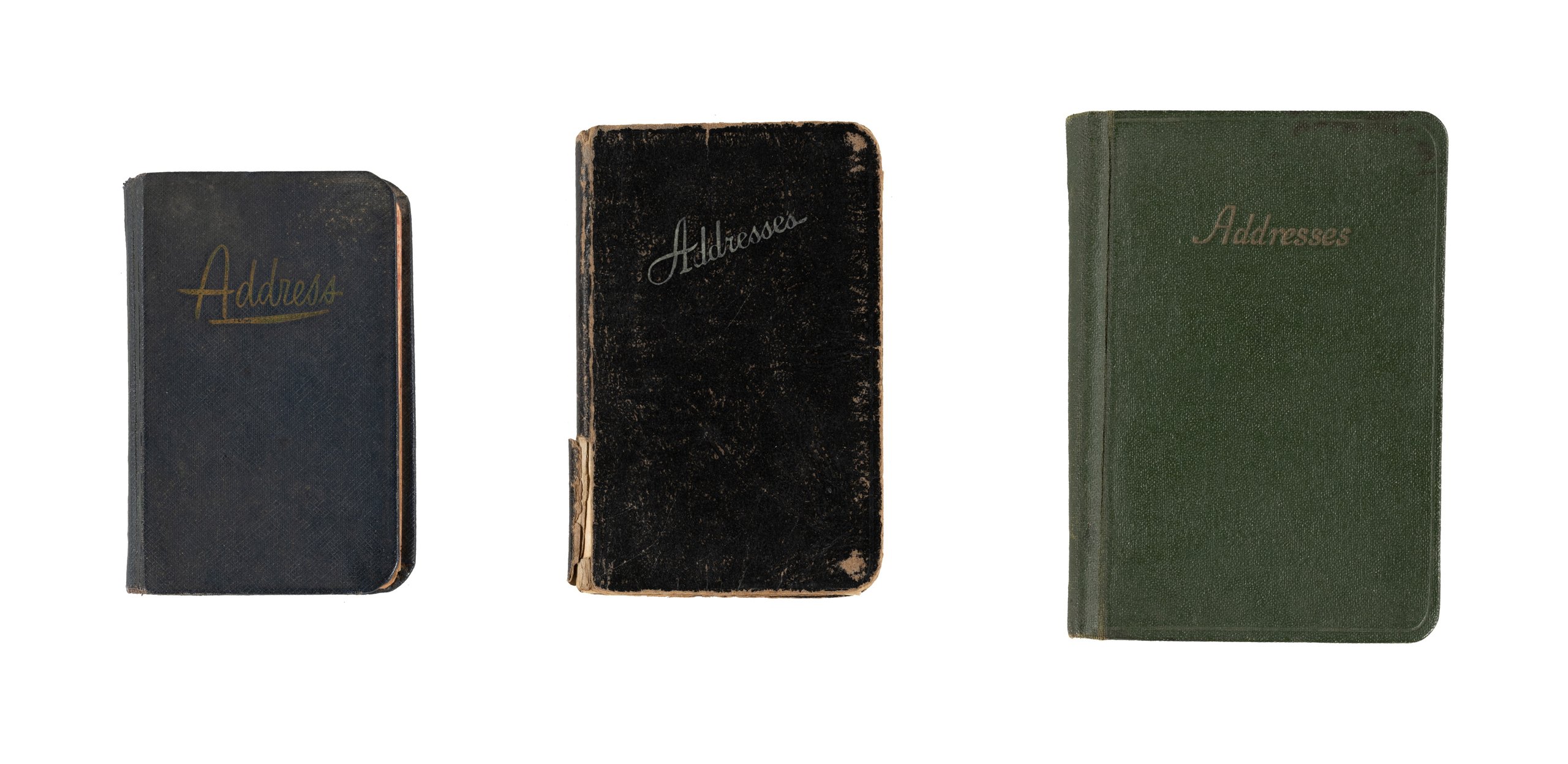 Collection of address books from the Dahl and Geoffrey Collings Archive