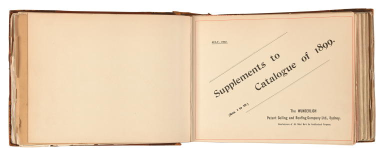 Wunderlich 'Supplements to Catalogue'