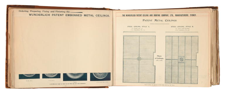 'Wunderlich's Patent Metal Ceilings' catalogue