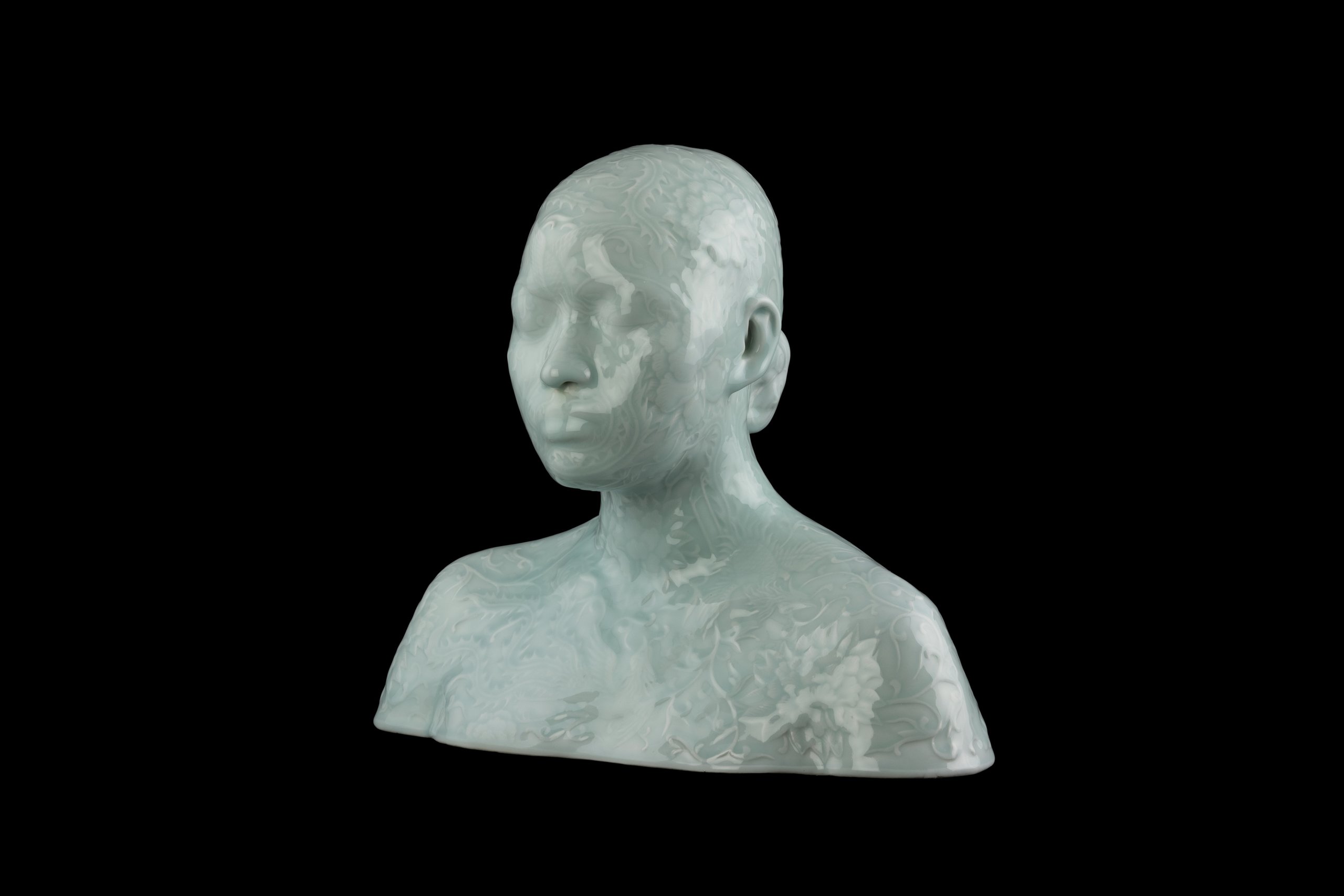 'Bust 39' porcelain sculpture by Ah Xian