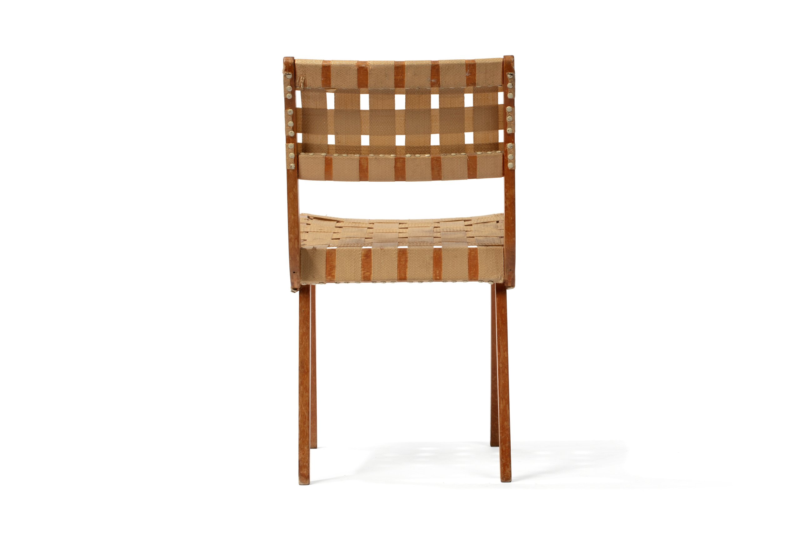 'Parachute' webbing dining chair by Douglas Snelling