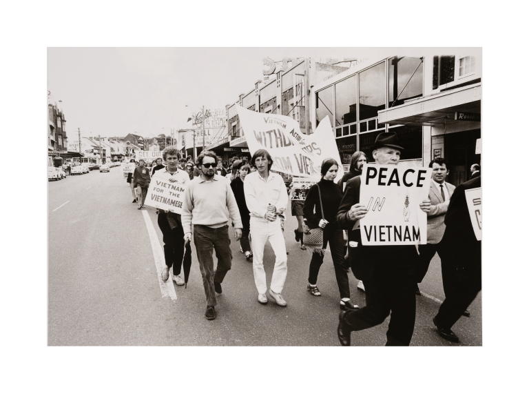 Photograph of Anti Vietnam War protest photographed by David Mist