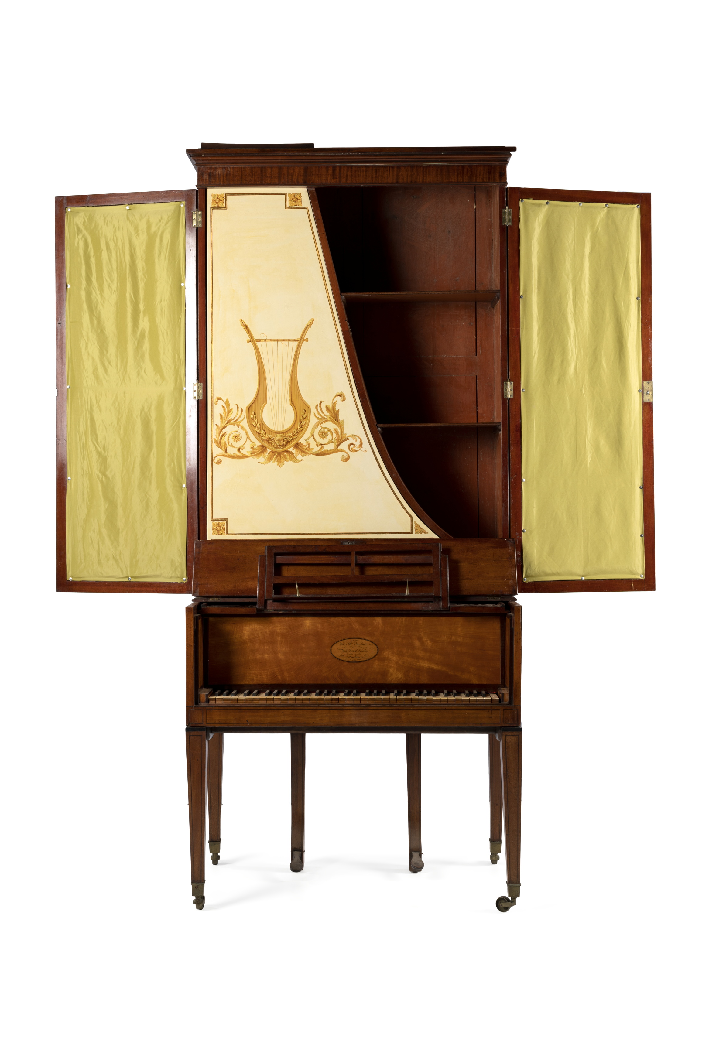 Upright grand piano by W & M Stodart