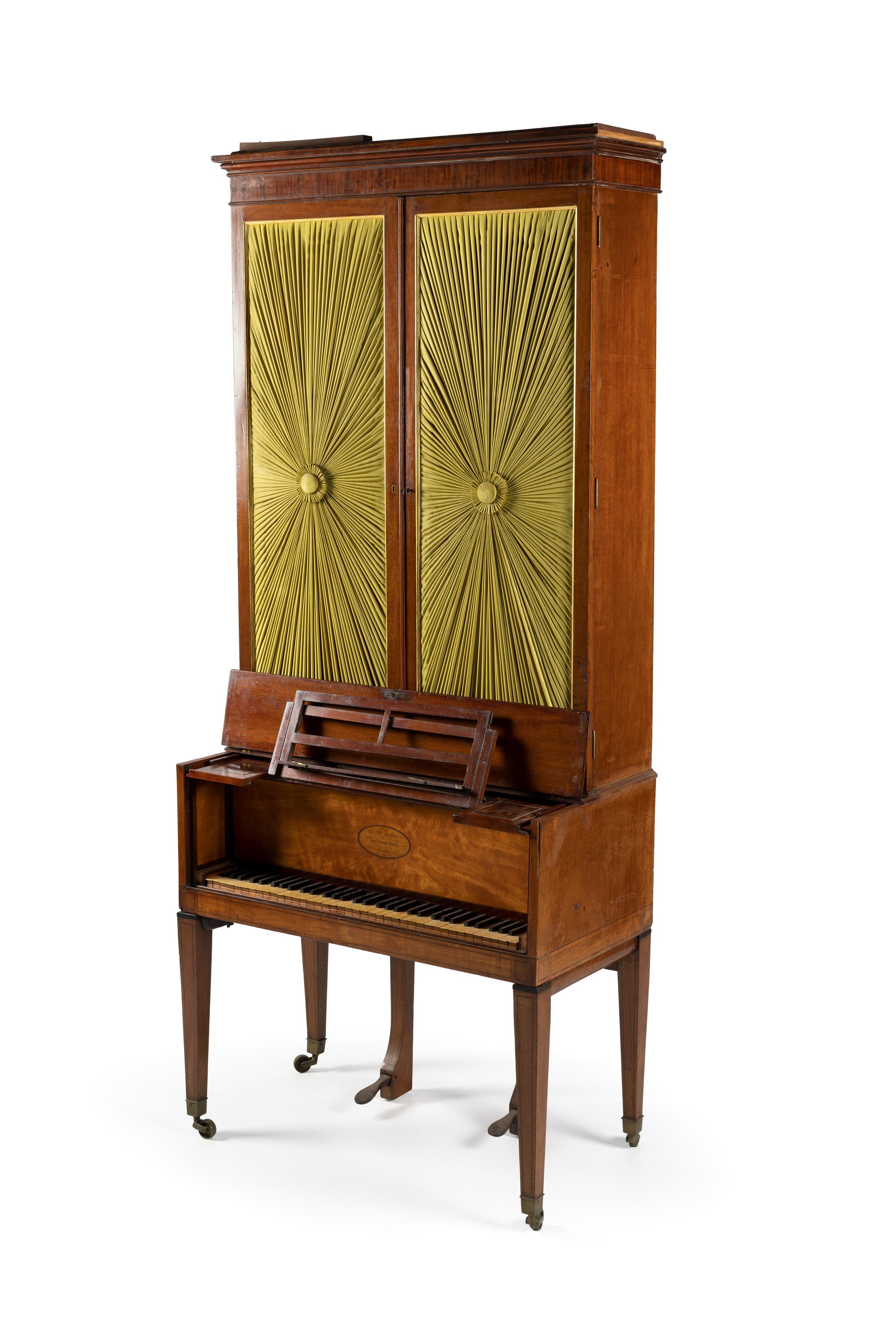 Upright grand piano by W & M Stodart