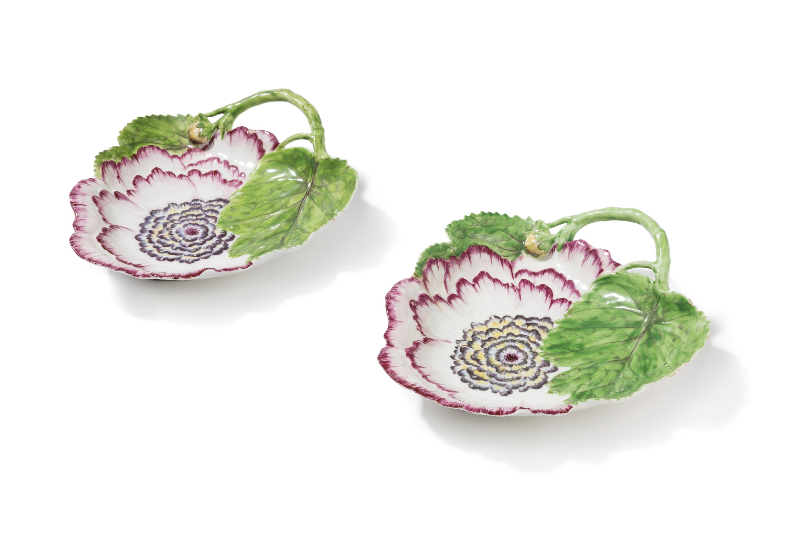 Pair of porcelain dishes from Chelsea