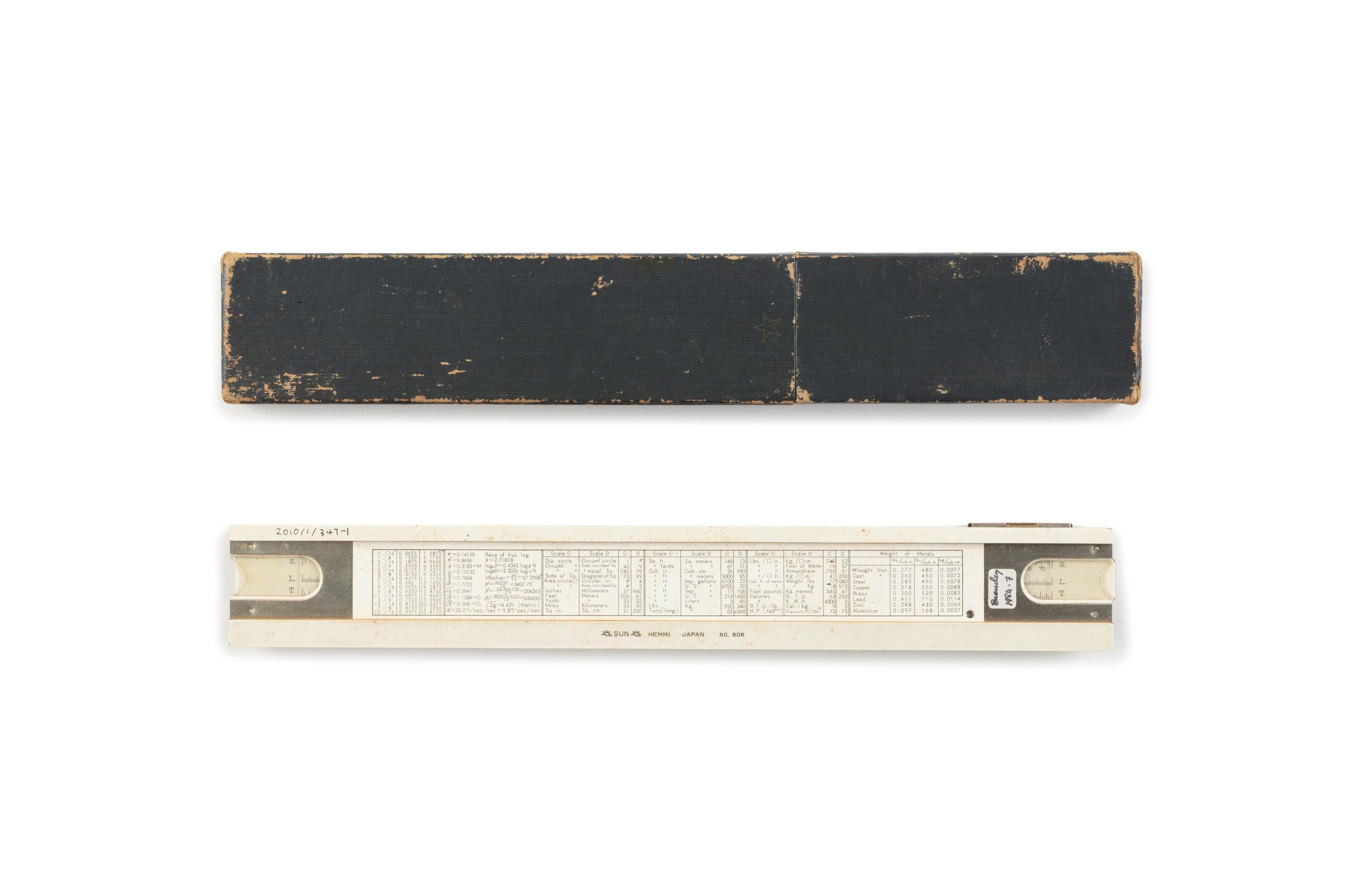 Powerhouse Collection - Sun Hemmi No.80K bamboo slide rule for