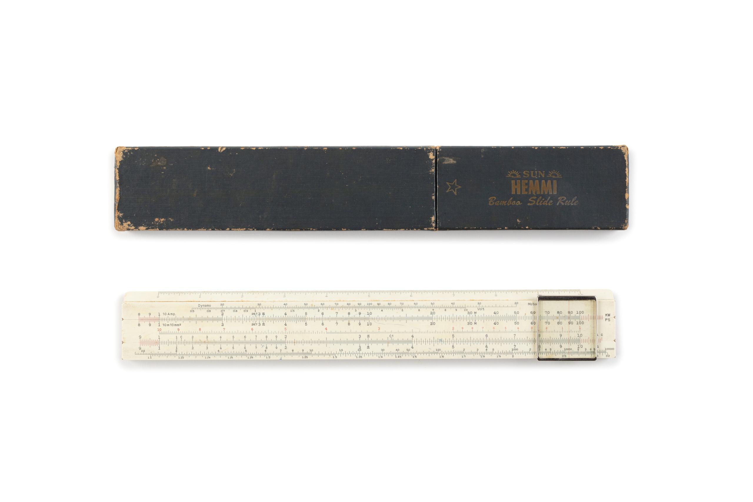 Powerhouse Collection - Sun Hemmi No.80K bamboo slide rule for 
