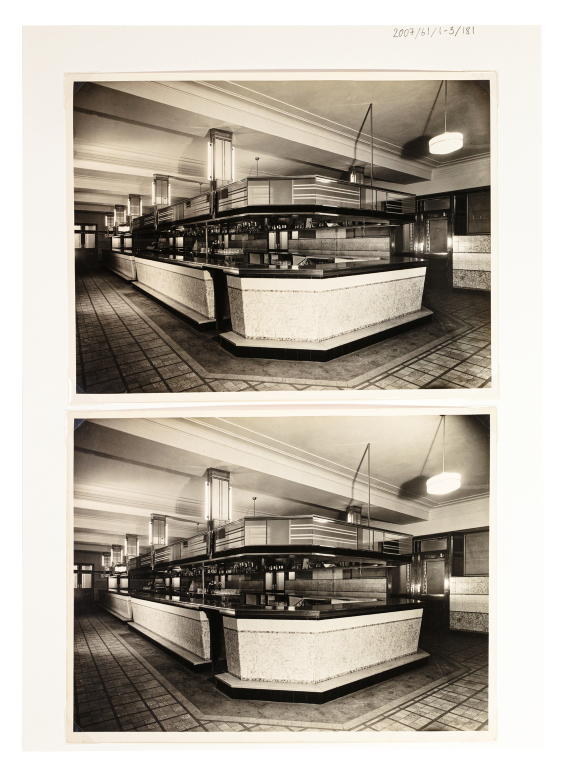 Photographs of unknown hotel bar by E A Bradford