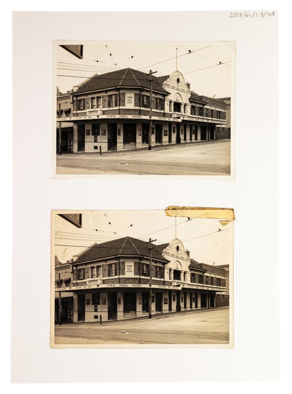 Photographs of Town Hall Hotel exterior, Balmain by Milton Kent