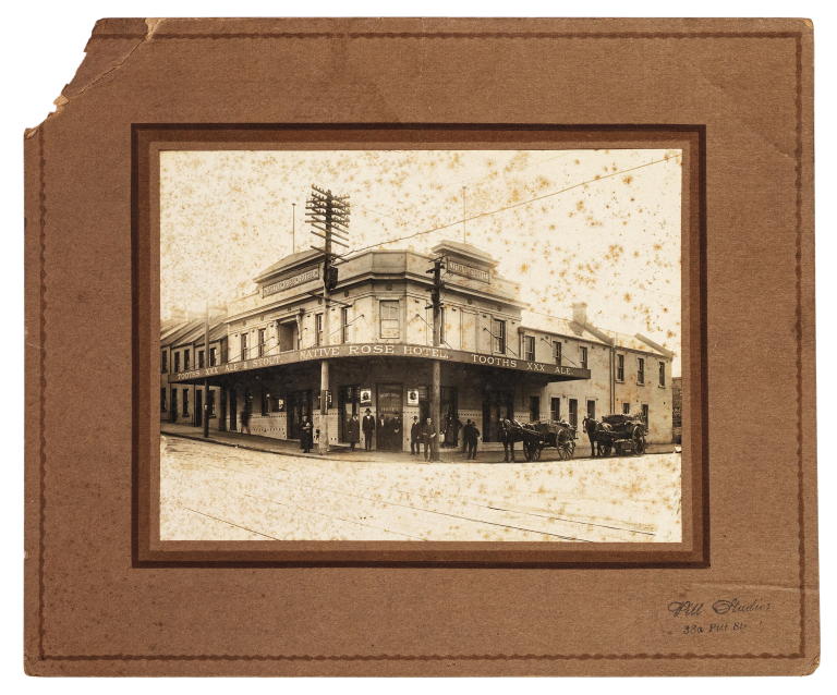 Photograph of Native Rose Hotel exterior, Chippendale by Pitt Studios