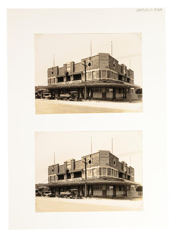 Photographs of Homebush Hotel exterior, Homebush by Milton Kent