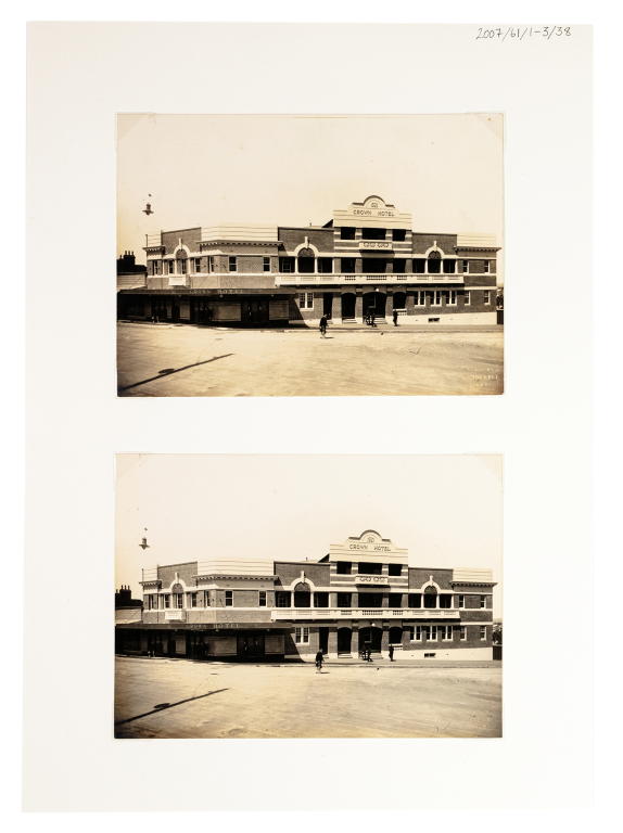 Photographs of Crown Hotel exterior, Wollongong by Milton Kent