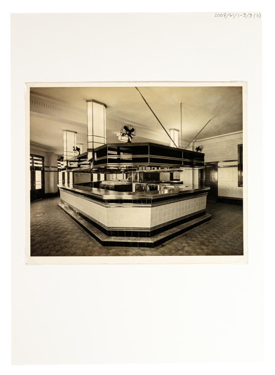 Photographs of Charing Cross Hotel interior, Waverley by E A Bradford