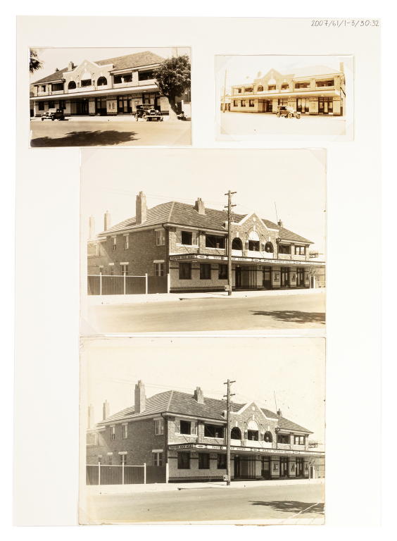Collection of photographs of hotels designed by Sidney Warden