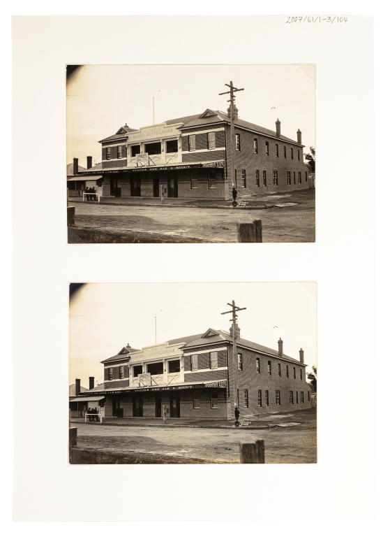 Photographs of Muswellbrook Hotel exterior, Muswellbrook by Howlett Photo