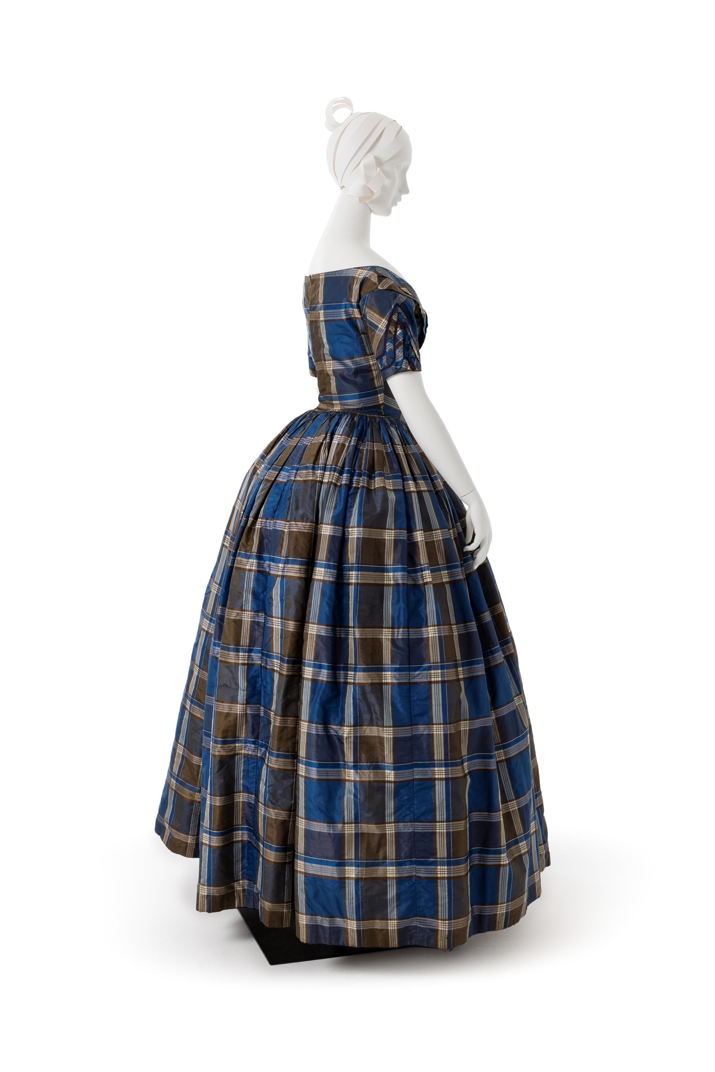 green emerald velvet dress Guizio Leila Tartan Dress Tartan Multi / S main image 0