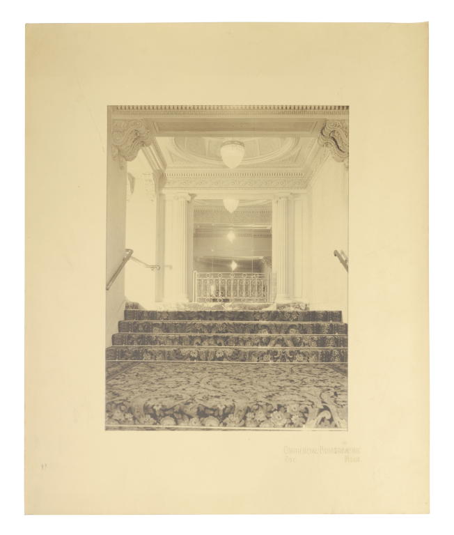 Photograph of interior staircase of Regent Theatre, Melbourne
