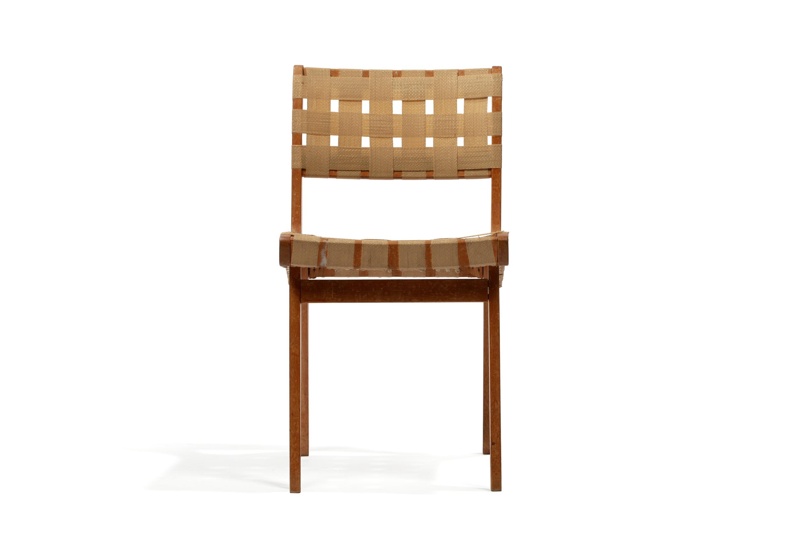 'Parachute' webbing dining chair by Douglas Snelling