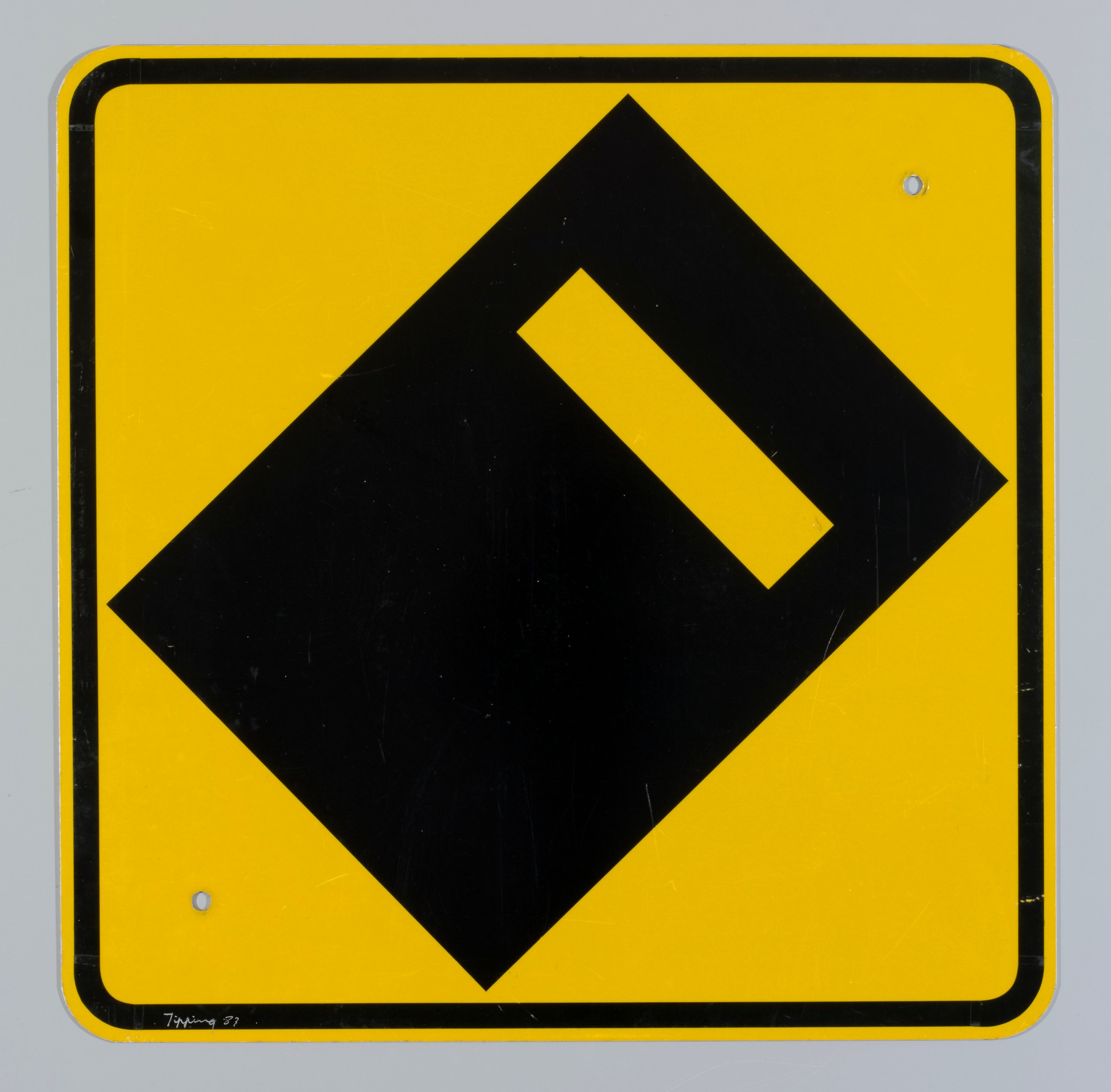 Manipulated road signs