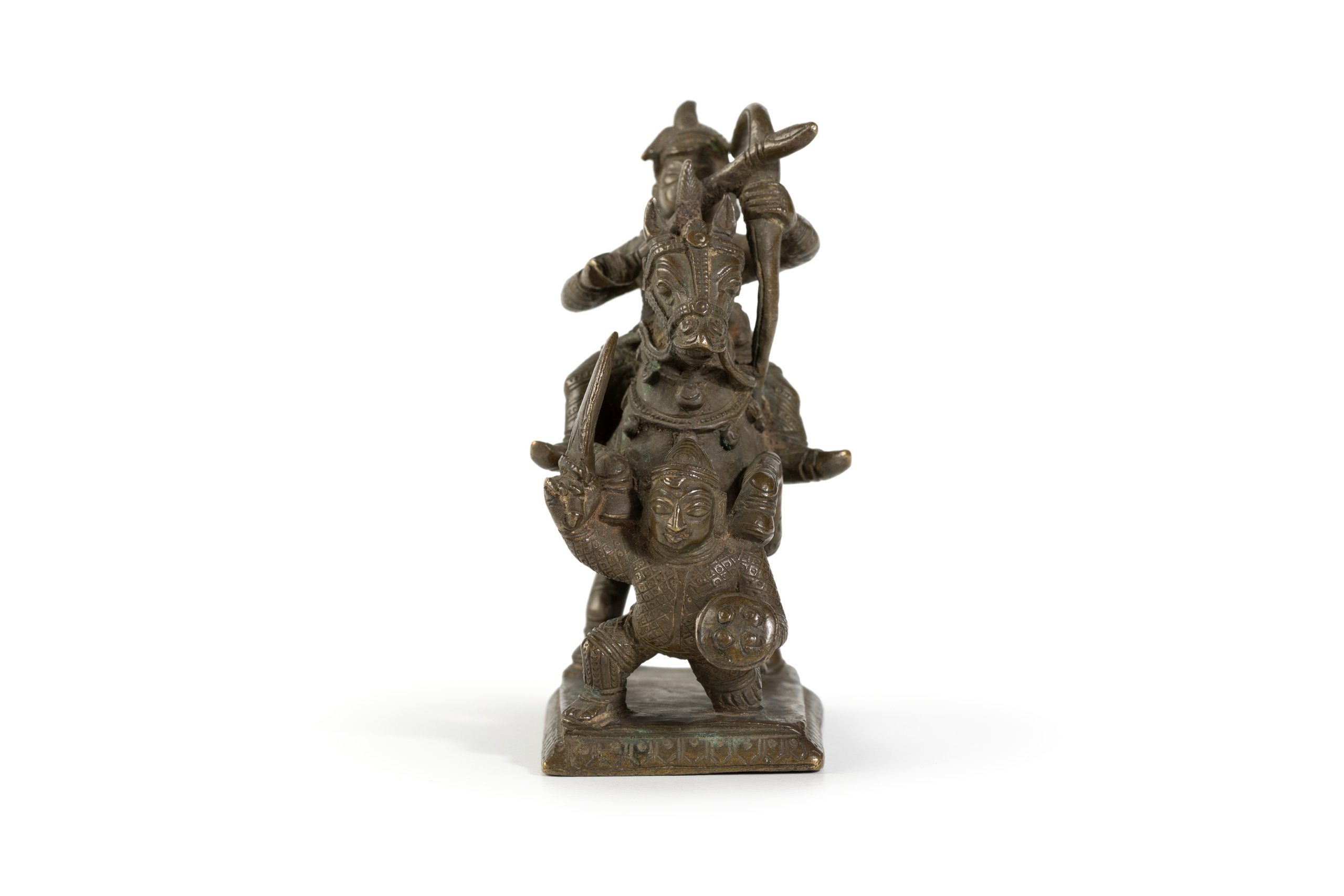 Indian bronze figure of Arjuna.