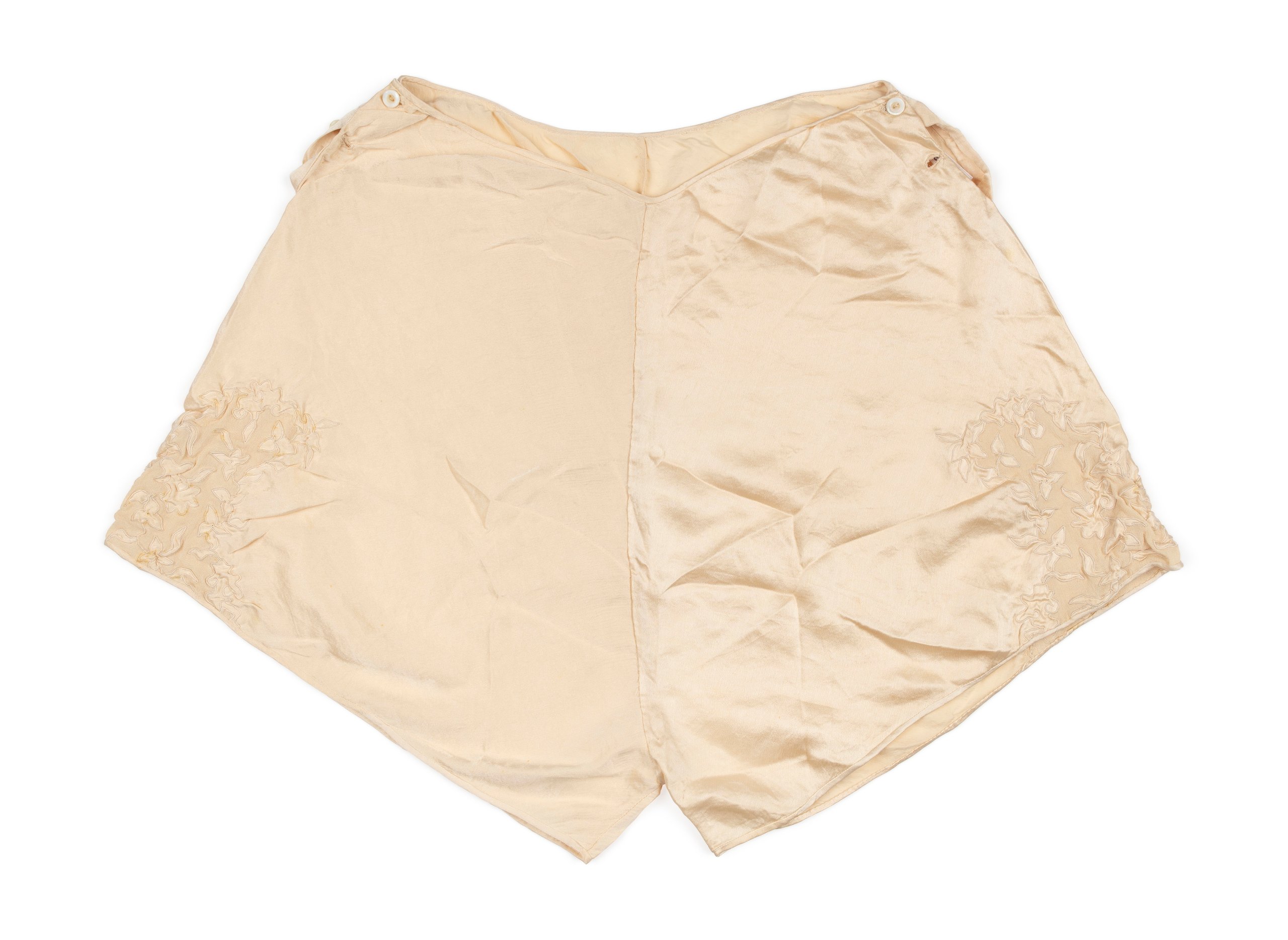 Womens underpants with floral applique