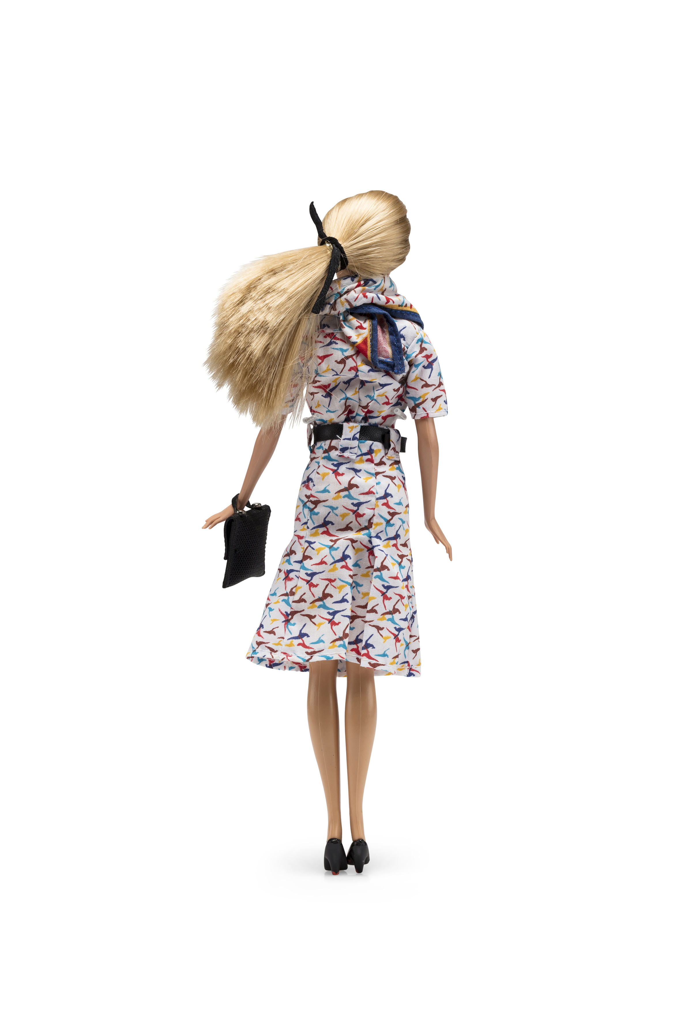Barbie doll wearing Qantas flight attendant uniform from 1987-1994