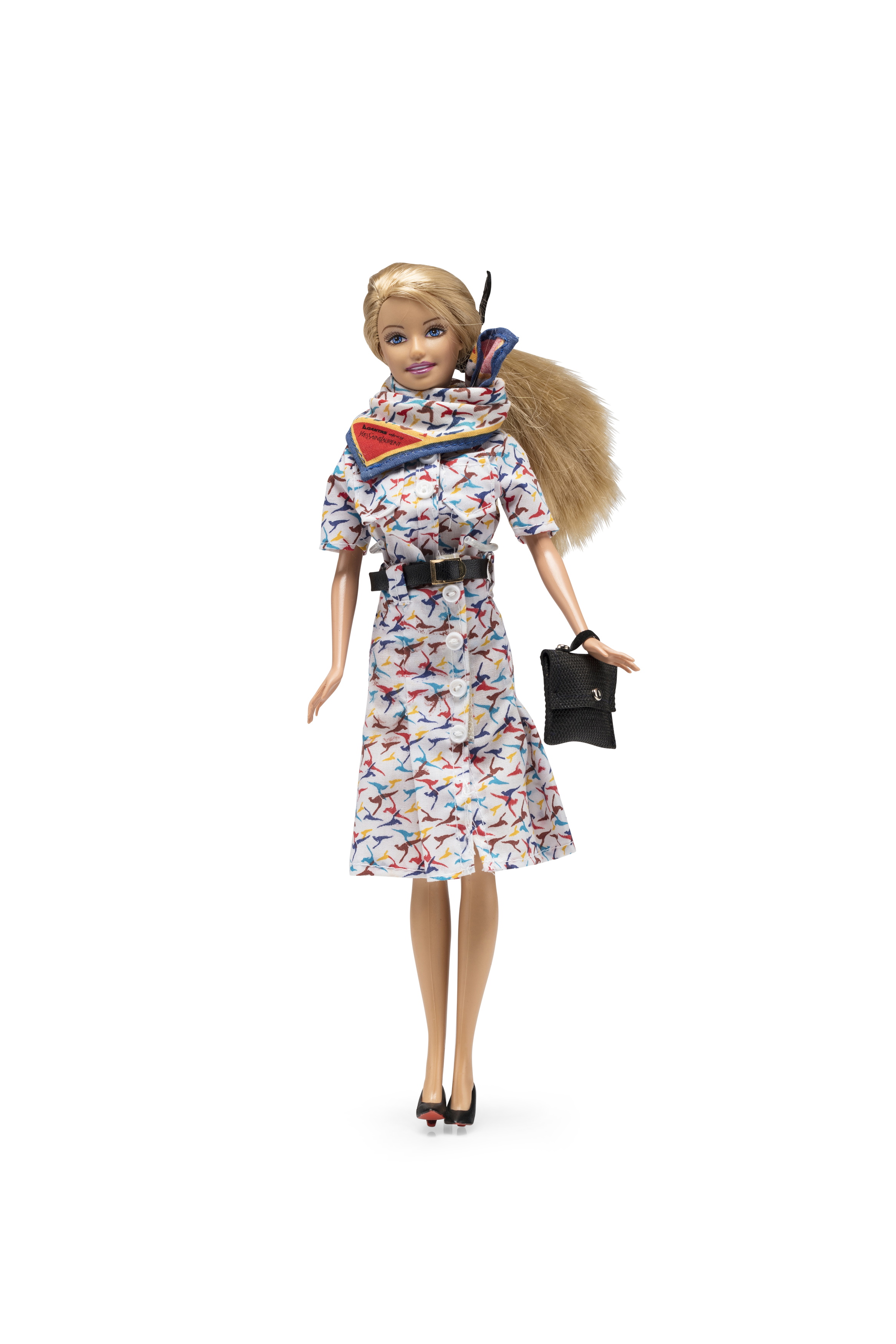 Barbie doll wearing Qantas flight attendant uniform from 1987-1994