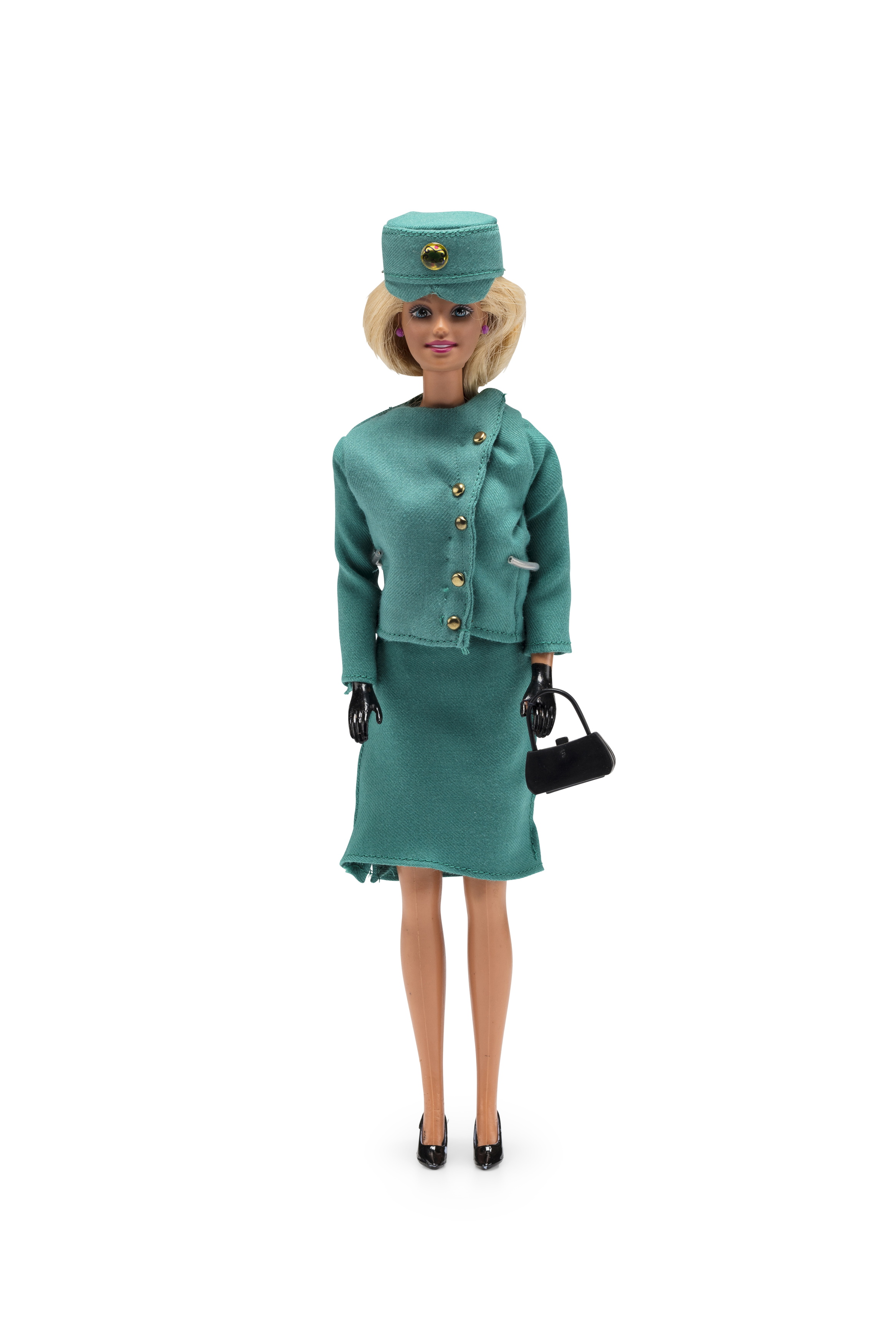Barbie doll wearing Qantas uniform