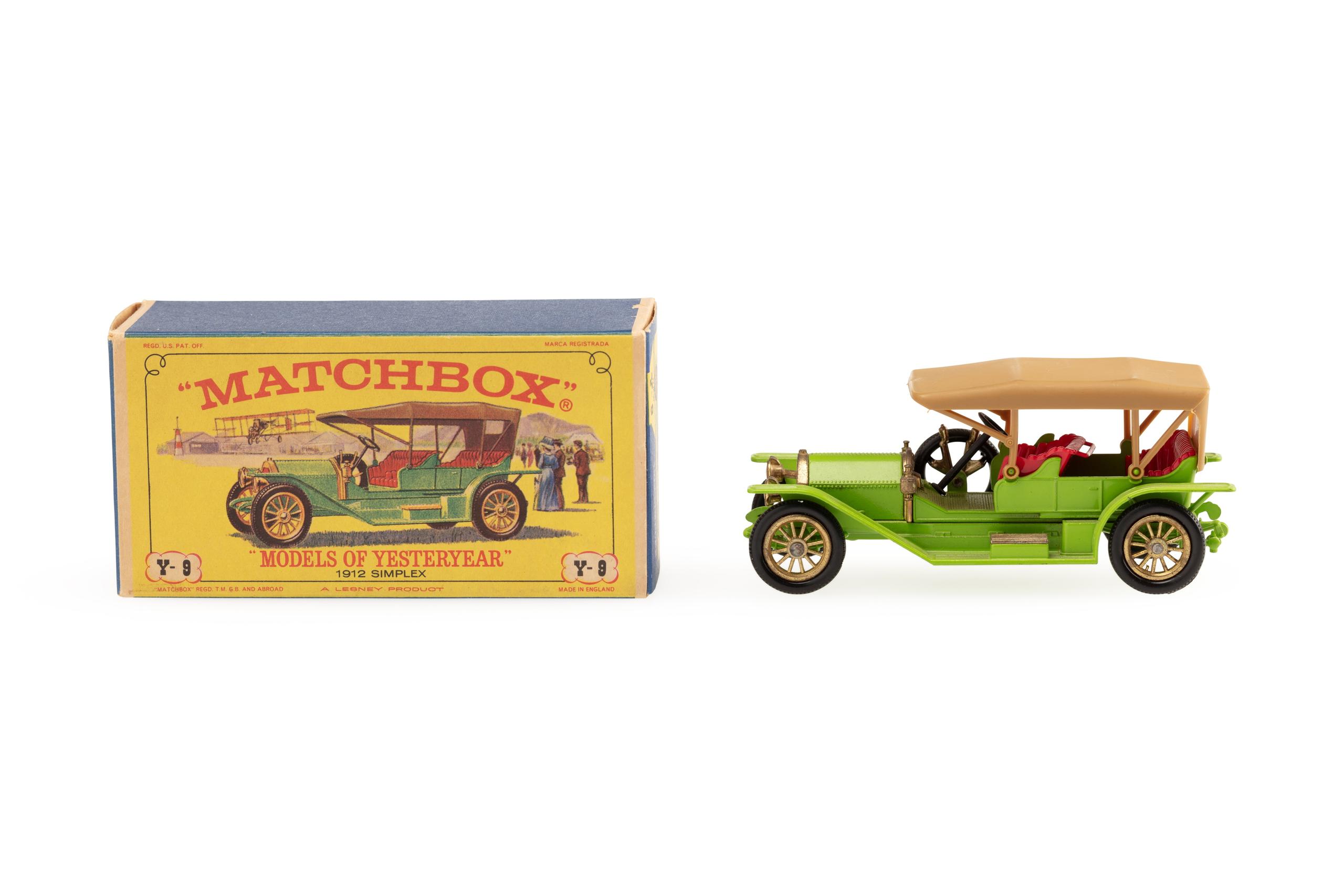 Powerhouse Collection - '1912 Simplex' Matchbox model car in box, 1968