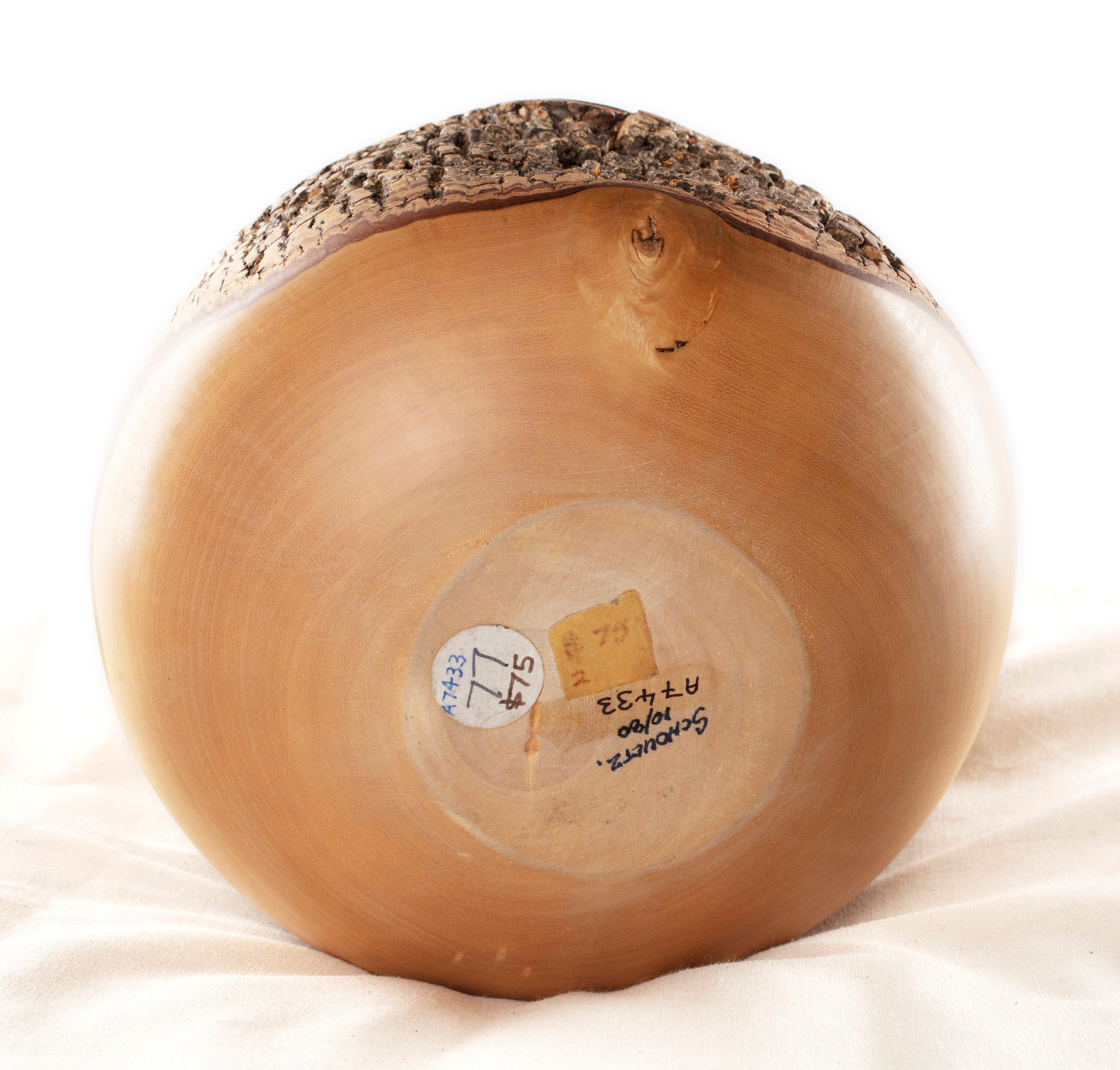 Hollow-turned Jacaranda wood vase by Alan Schoultz