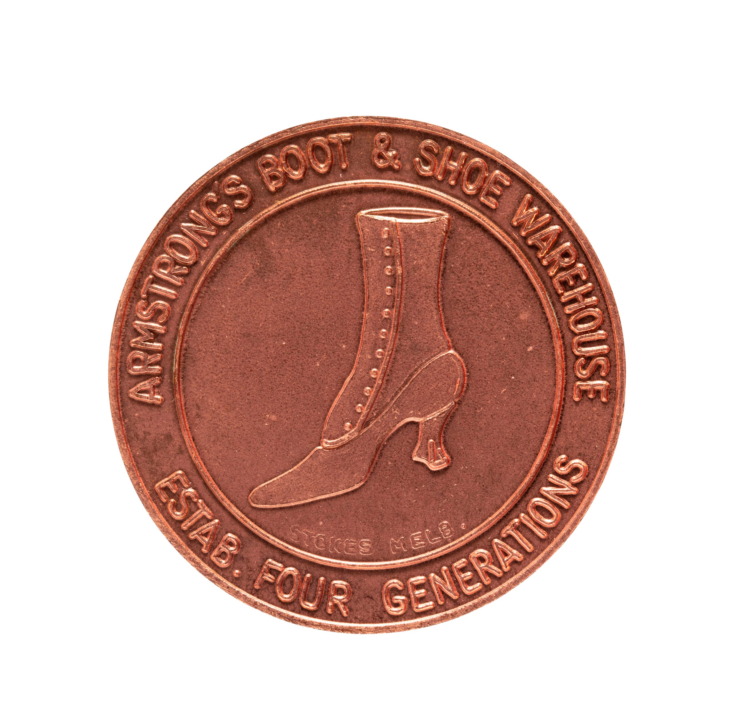 Token issued by Armstrong Shoe Mart
