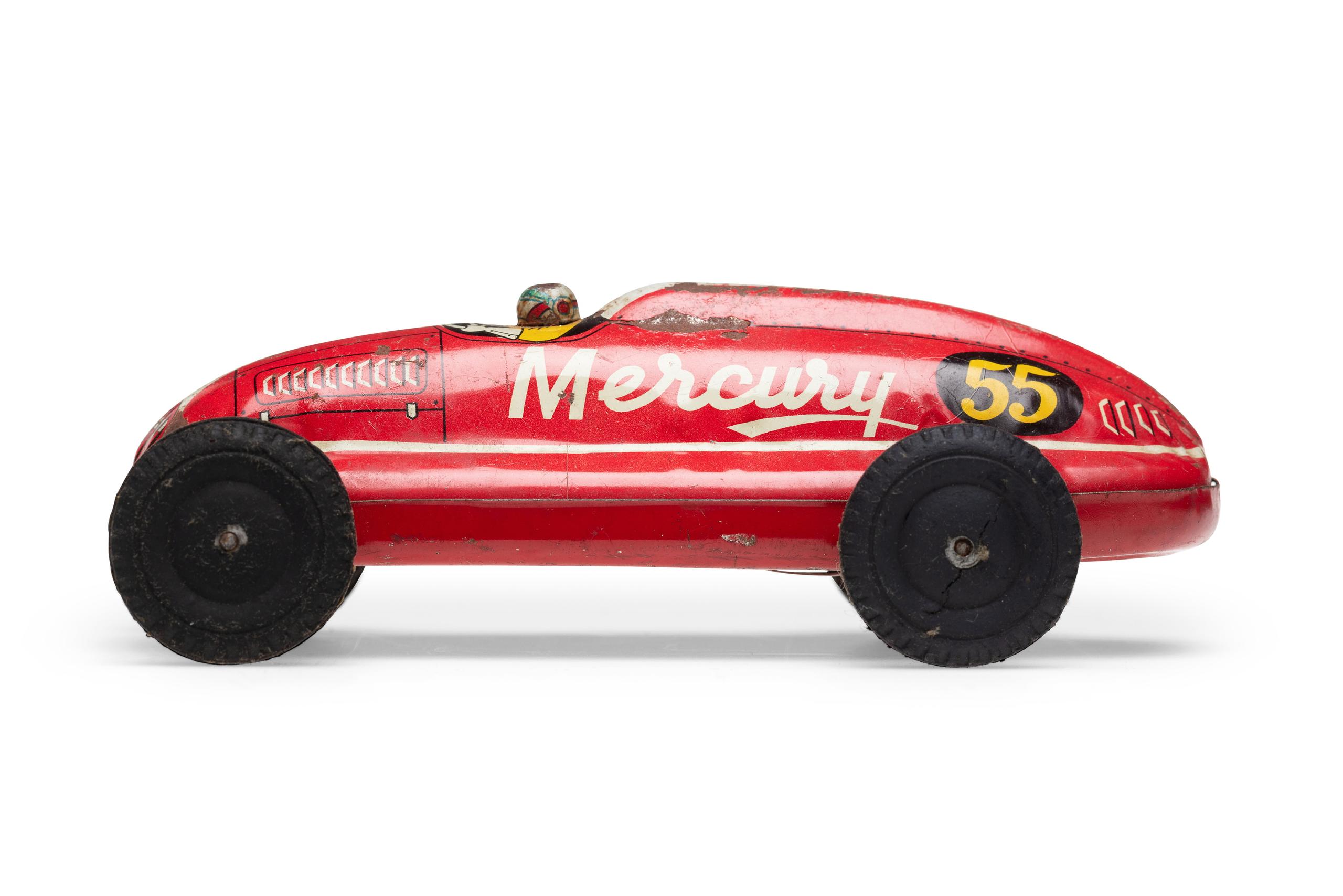Powerhouse Collection - Mercury 55 toy car made by Marusan, c. 1960