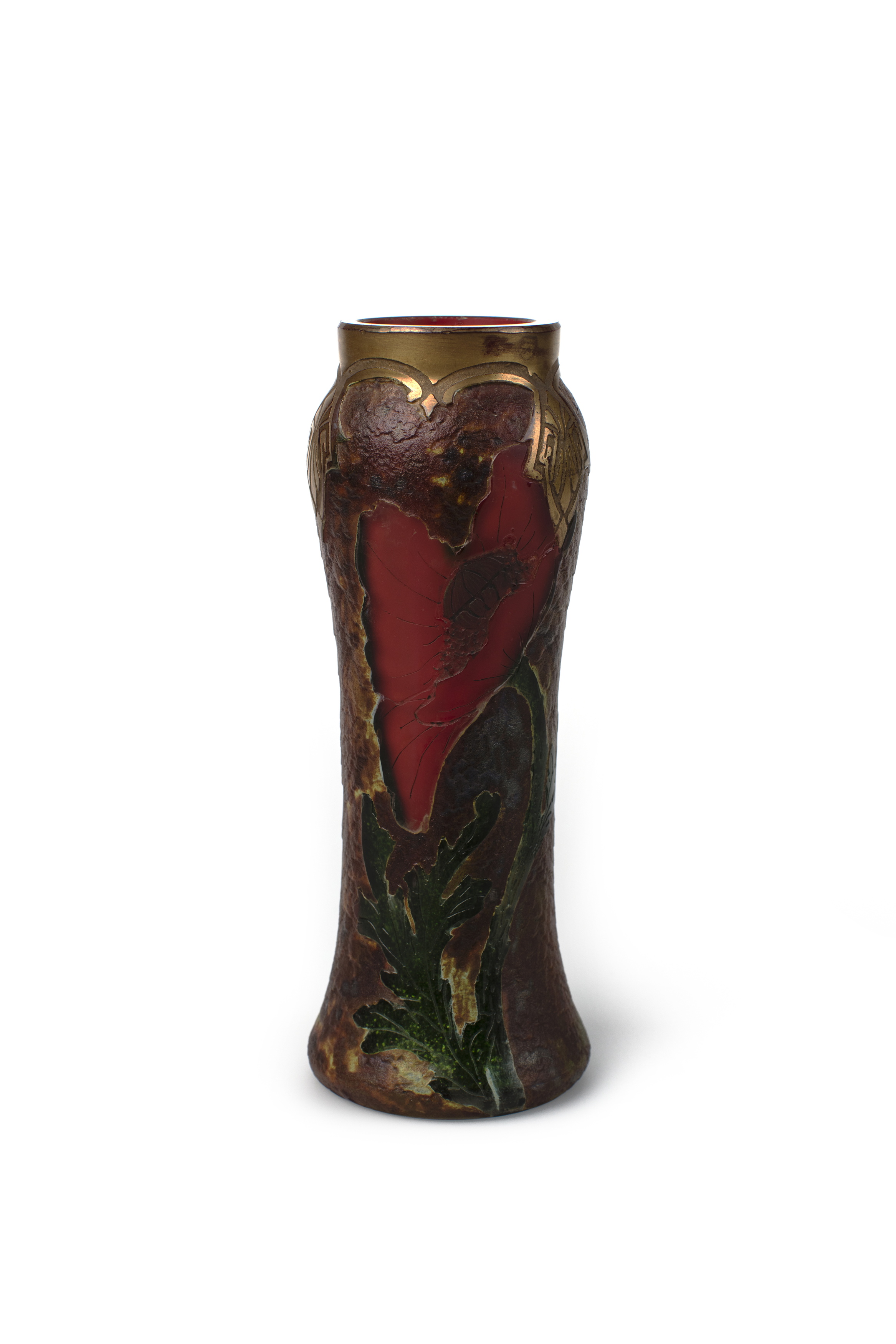 French Art Nouveau vase by Legras and Cie