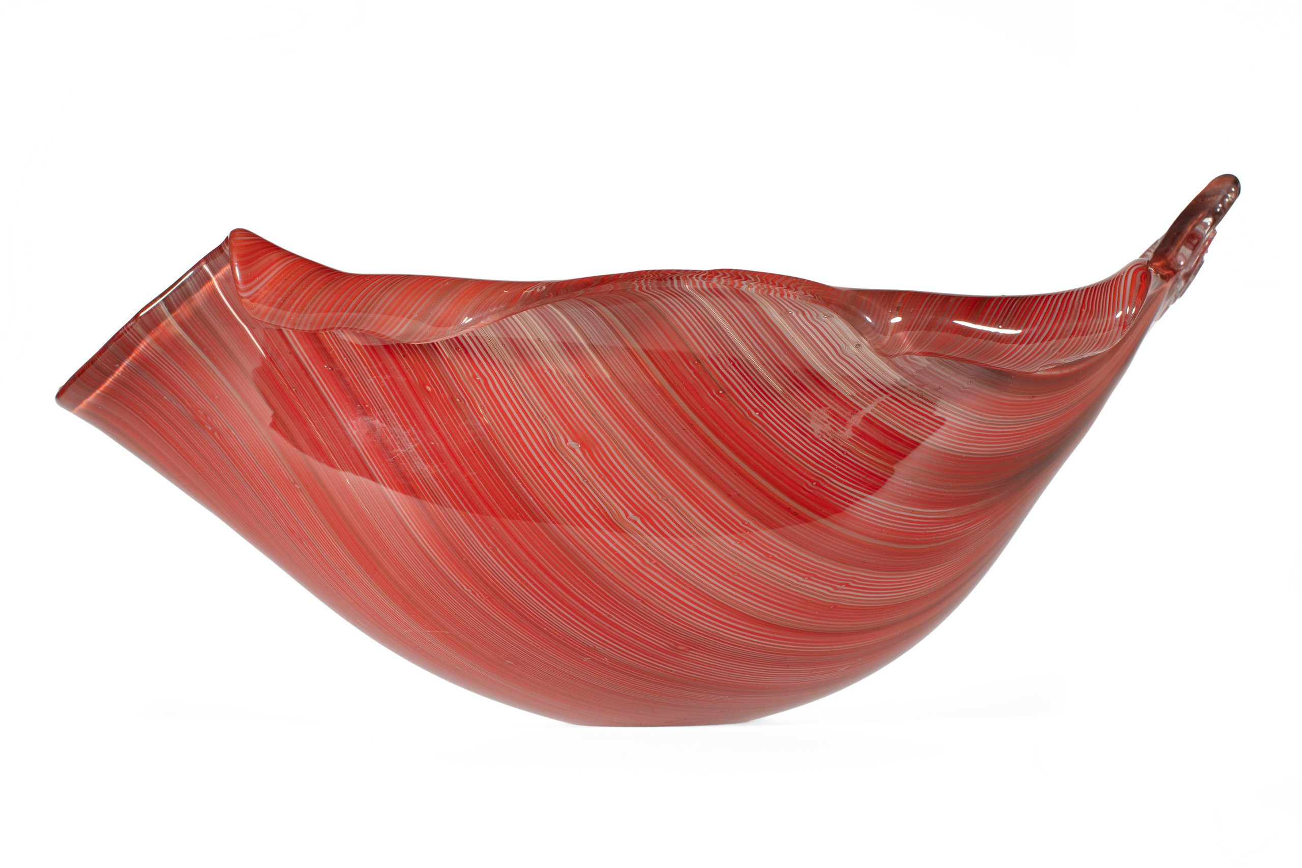 Large Red Murano Glass Bowl, 1950s for sale at Pamono