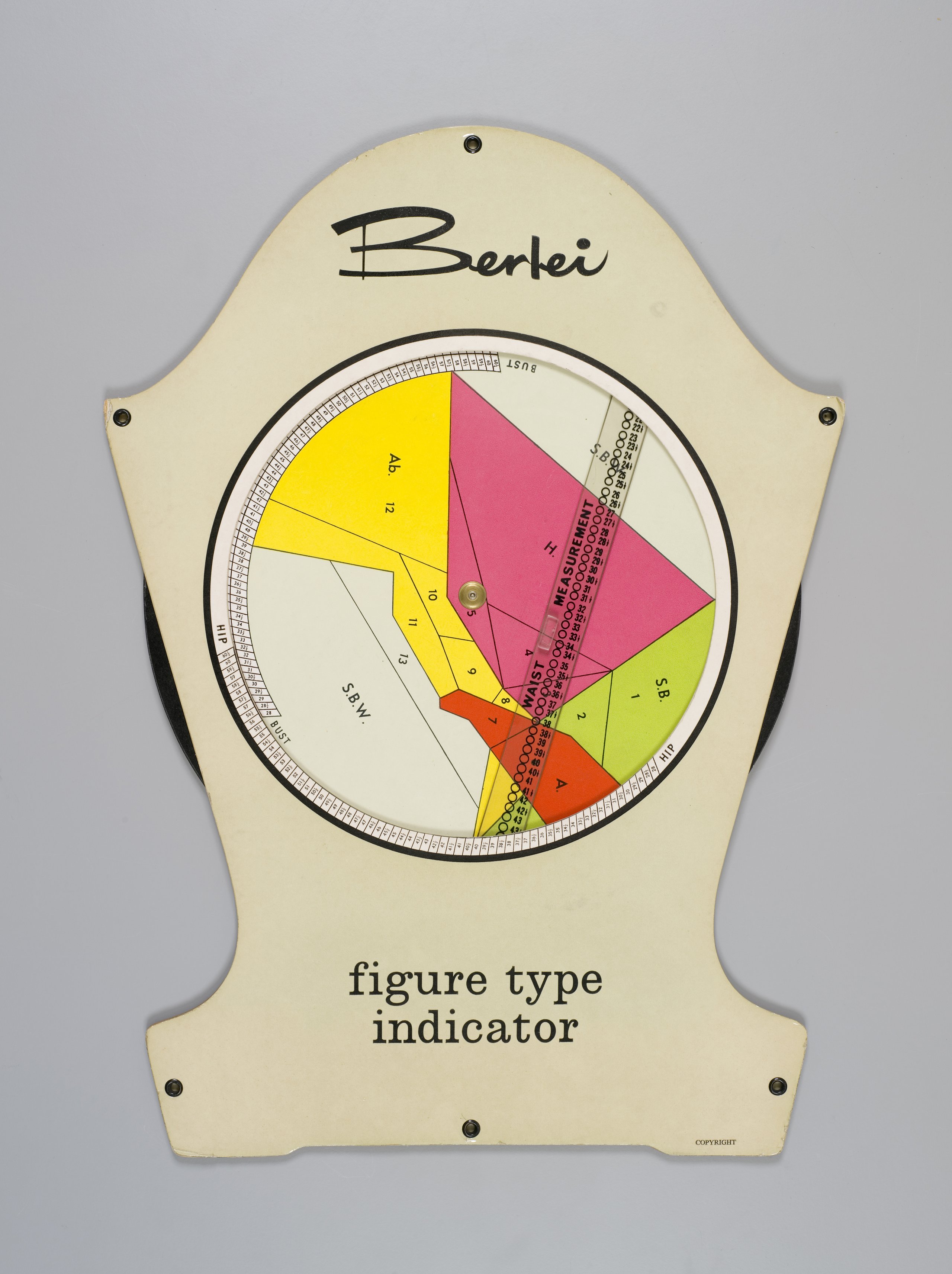 'Berlei Figure Type Indicator' chart by Berlei Ltd
