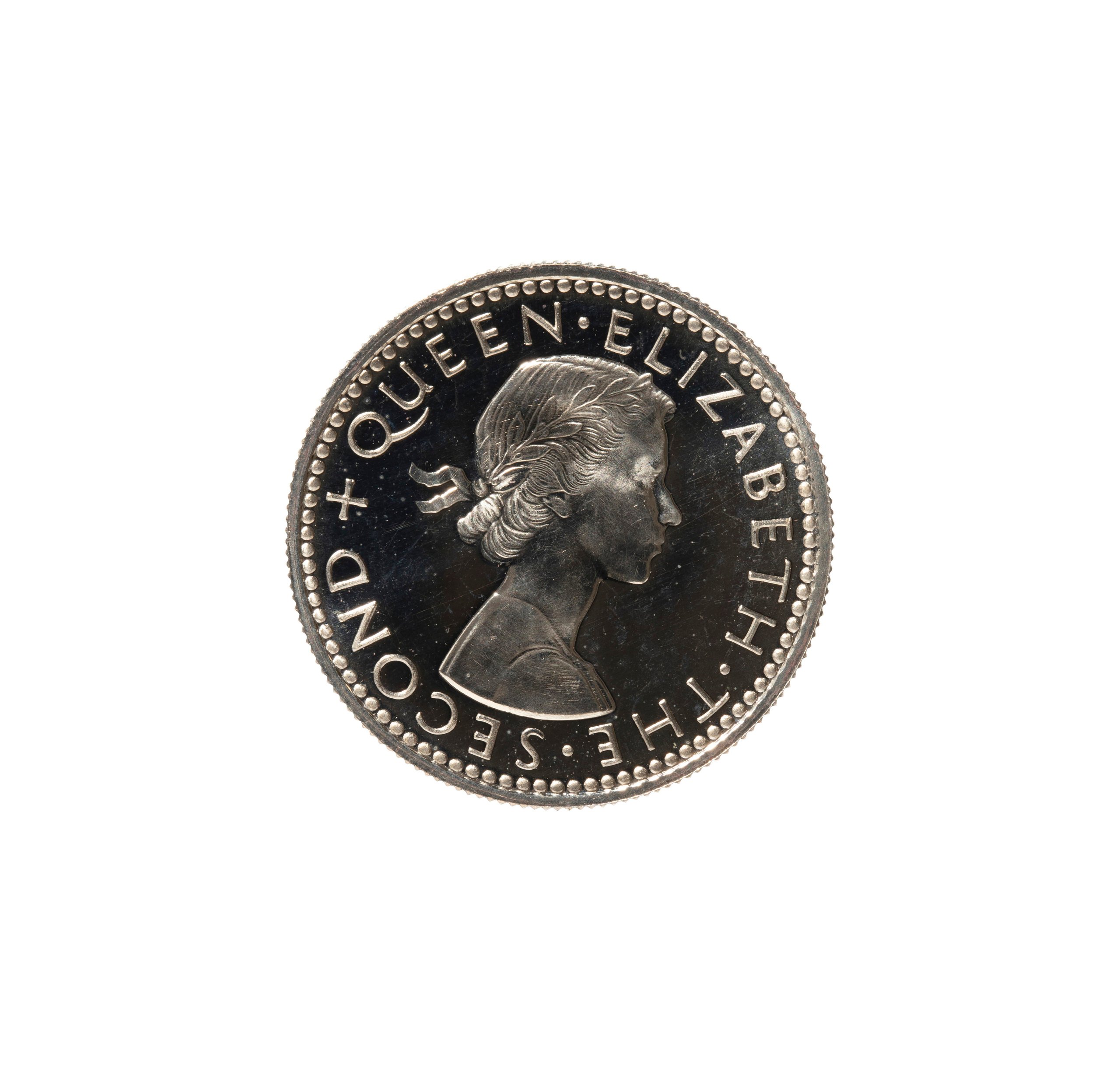 New Zealand Sixpence specimen coin