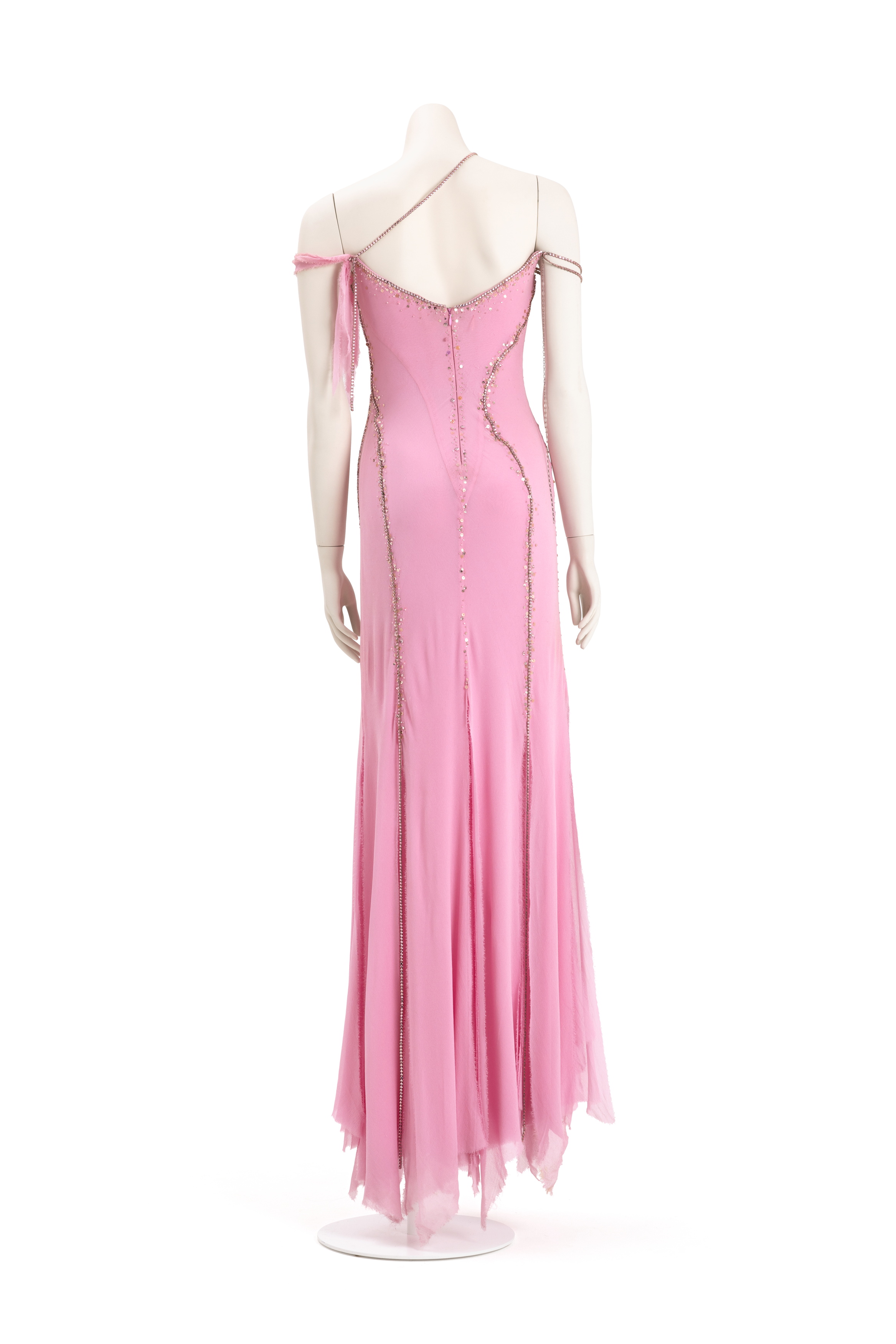 Evening dress designed by Lisa Ho and worn by Delta Goodrem