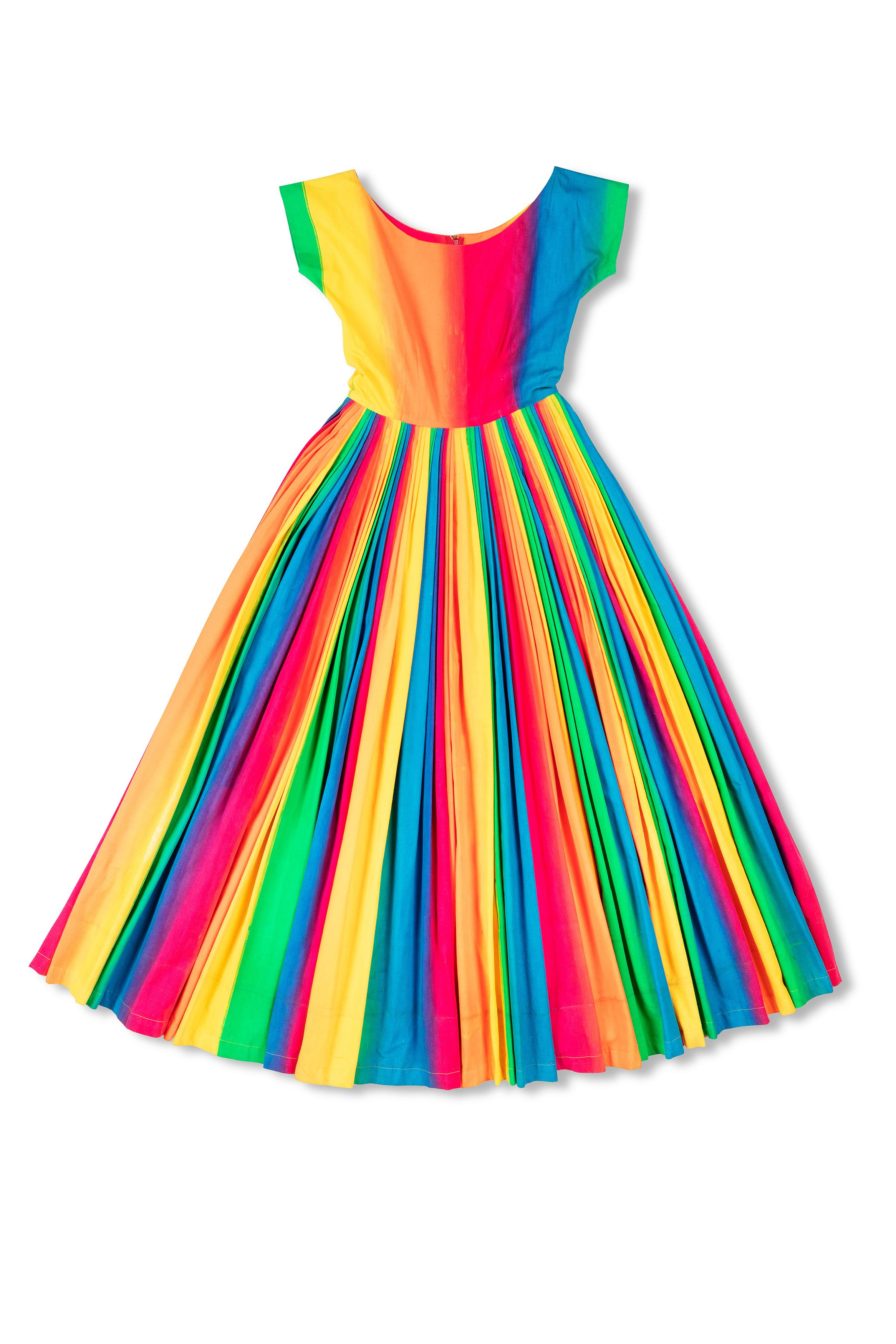 Powerhouse Collection - 'Rainbow' dress by Linda Jackson
