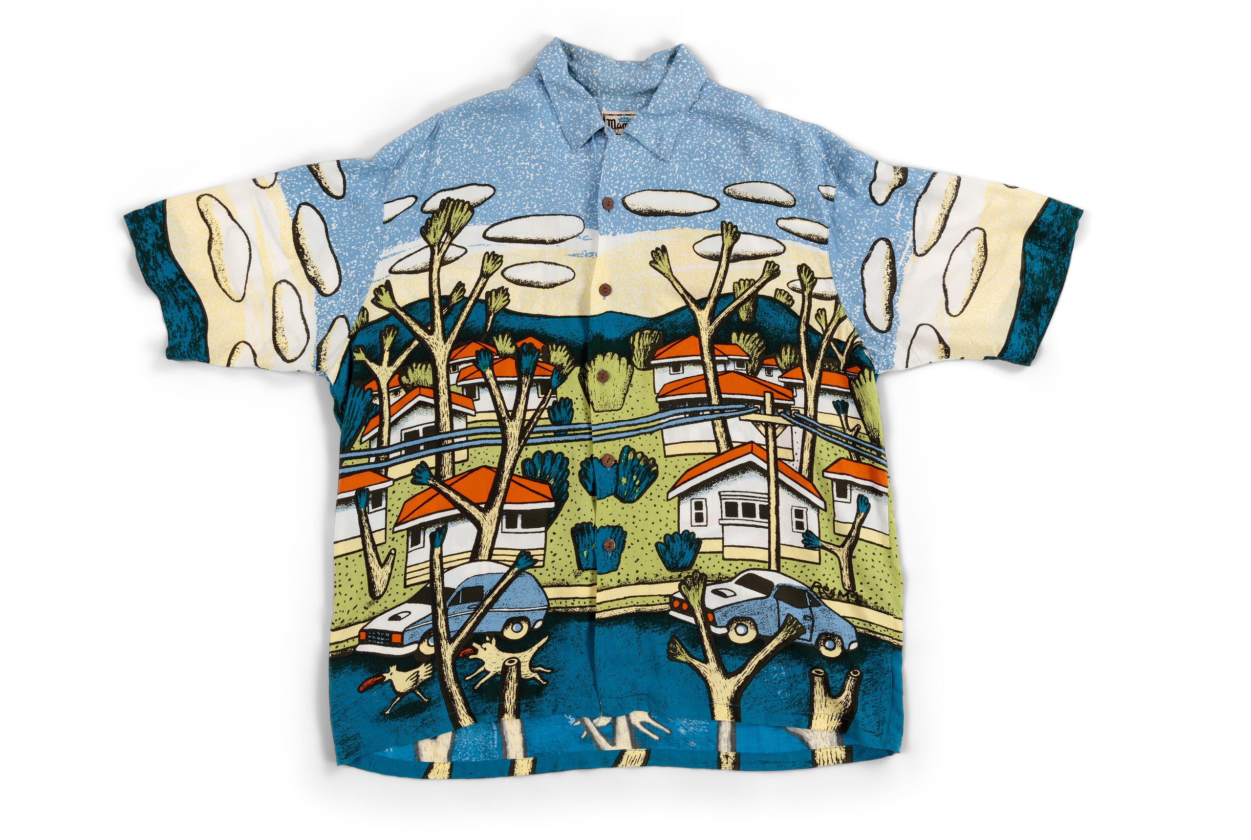 Chemise Mambo Loud Multicolore - Taille L, Manches Courtes, Rayon - Occasion Très Bon État