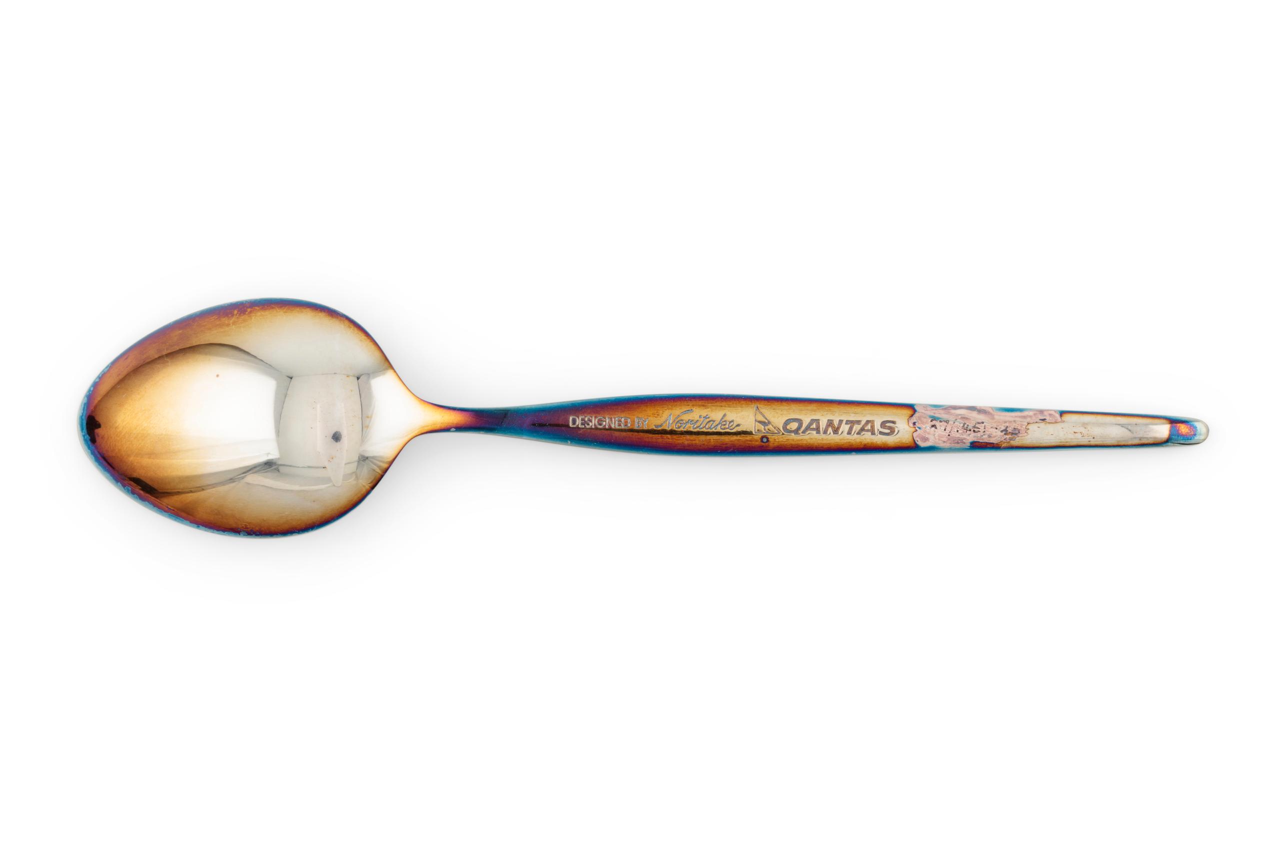 Powerhouse Collection - Silver plated dessert spoon for Qantas